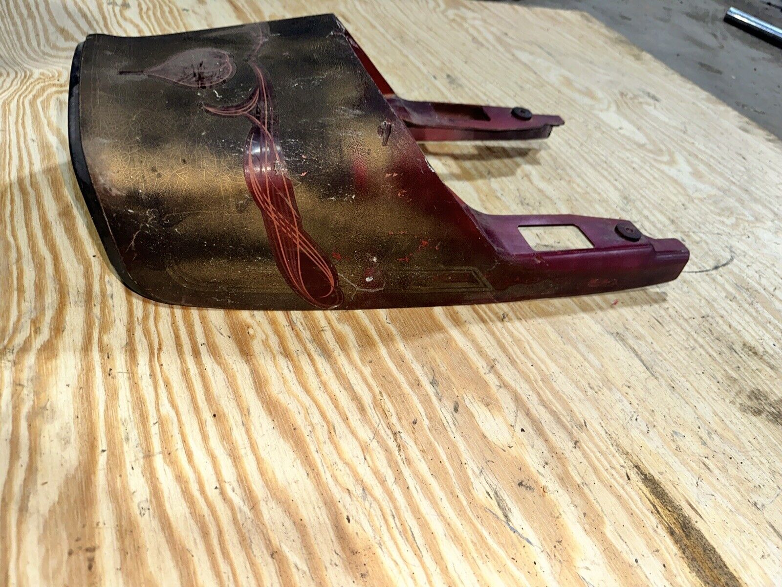 1976-79 KAWASAKI KZ750 OEM REAR TAIL FAIRING PLASTIC COWL SHROUD