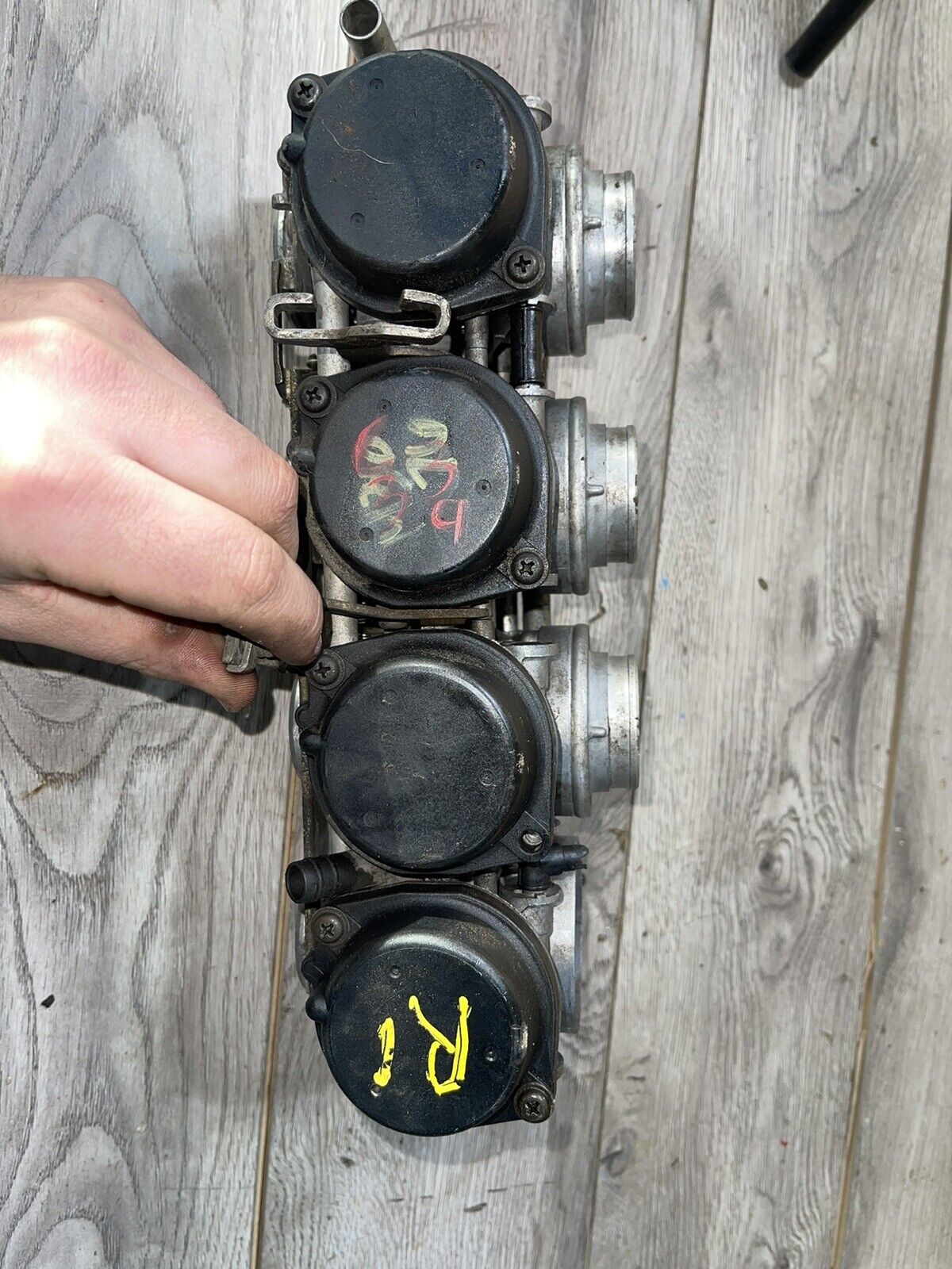 00 01 2000 2001 Yamaha Yzf R1 Carburetors Carbs Carburetor Throttle Bodies