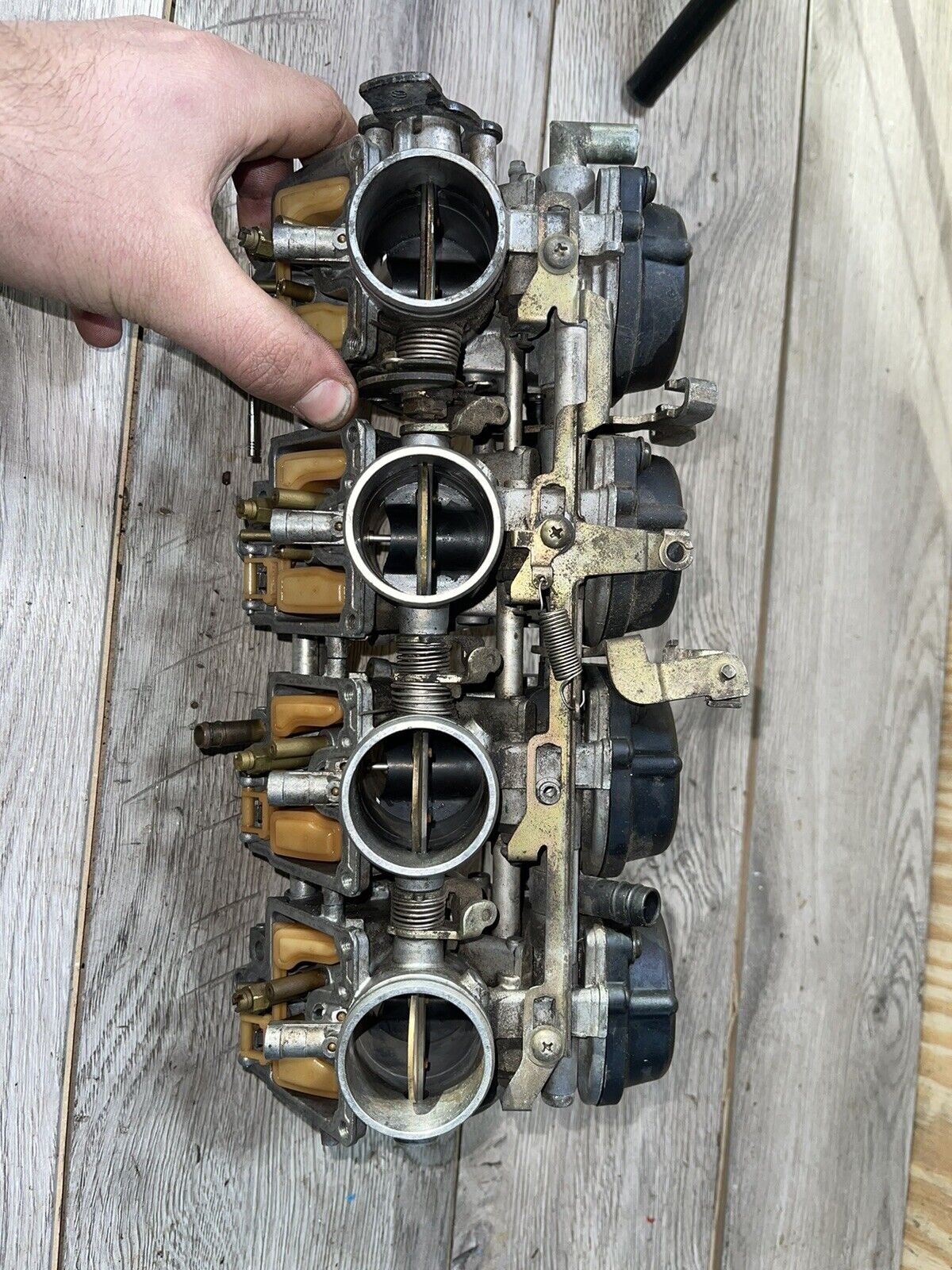 00 01 2000 2001 Yamaha Yzf R1 Carburetors Carbs Carburetor Throttle Bodies
