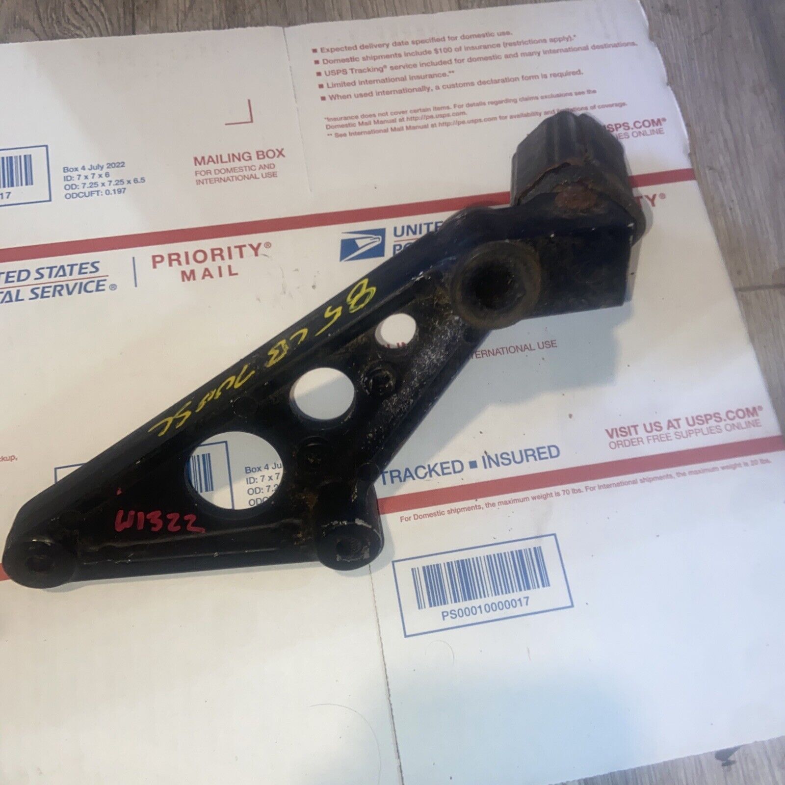 1984 84-86 Honda CB700SC CB700 Nighthawk Left Rear Passenger Foot Peg