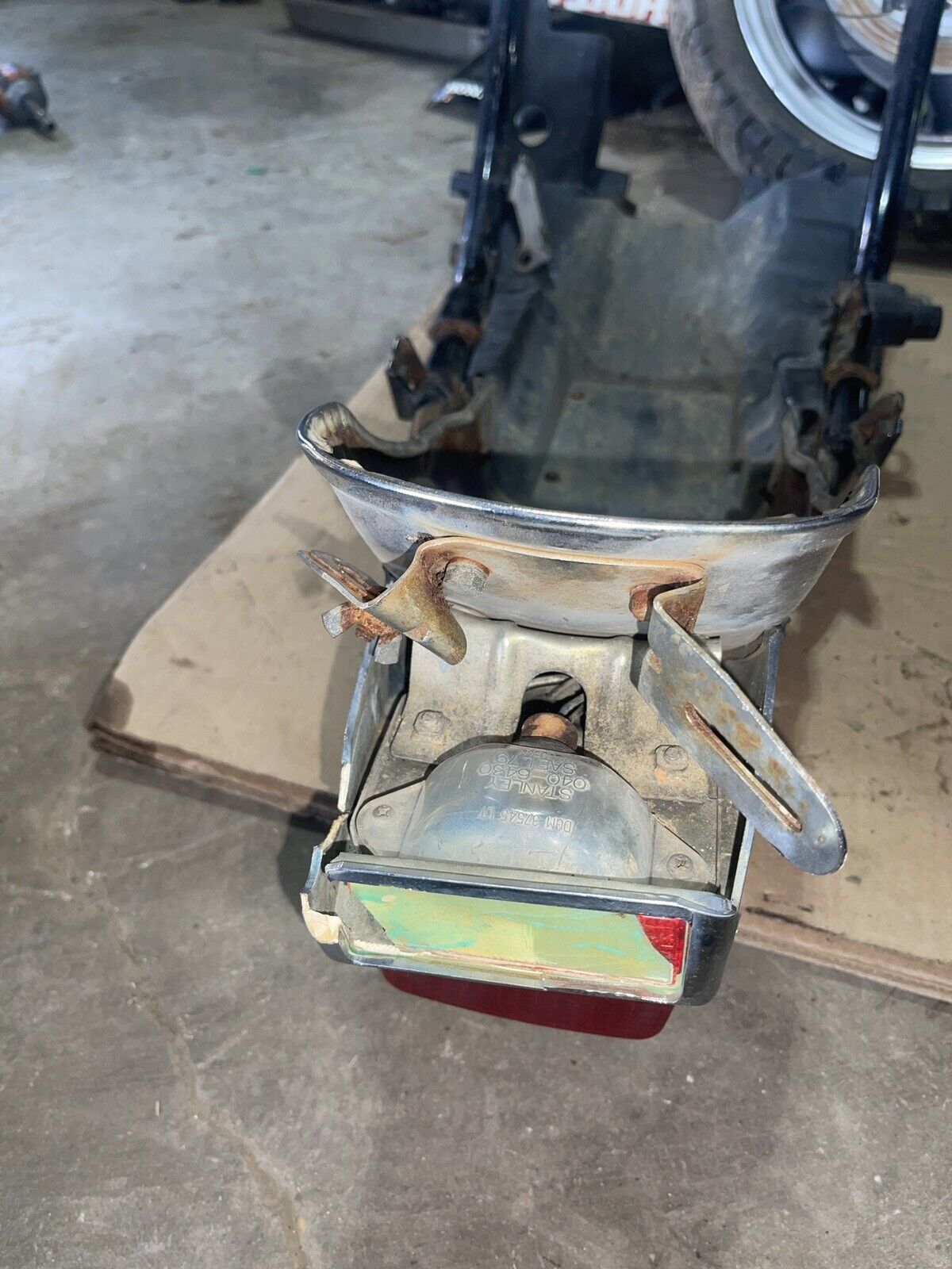 1983 Yamaha Virago 920 XV920 OEM REAR BACK FENDER SUPPORT FRAME SUBFRAME