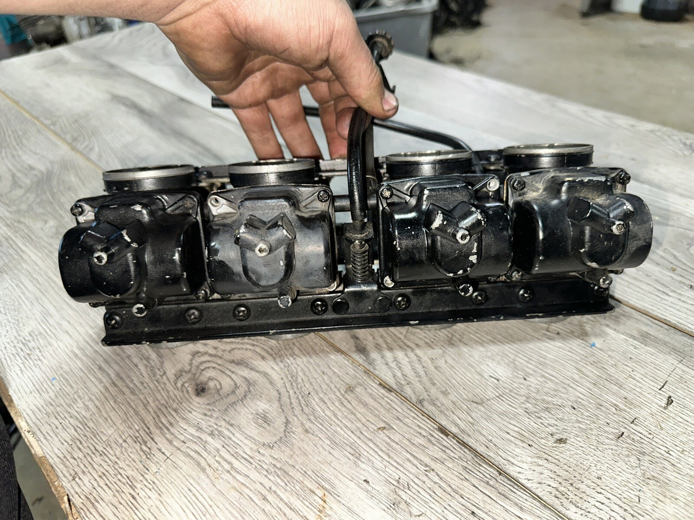 1984-85 KAWASAKI GPZ 550 ZX550 ZX KZ 550 CARBS CARBURETORS NEEDS CLEANING