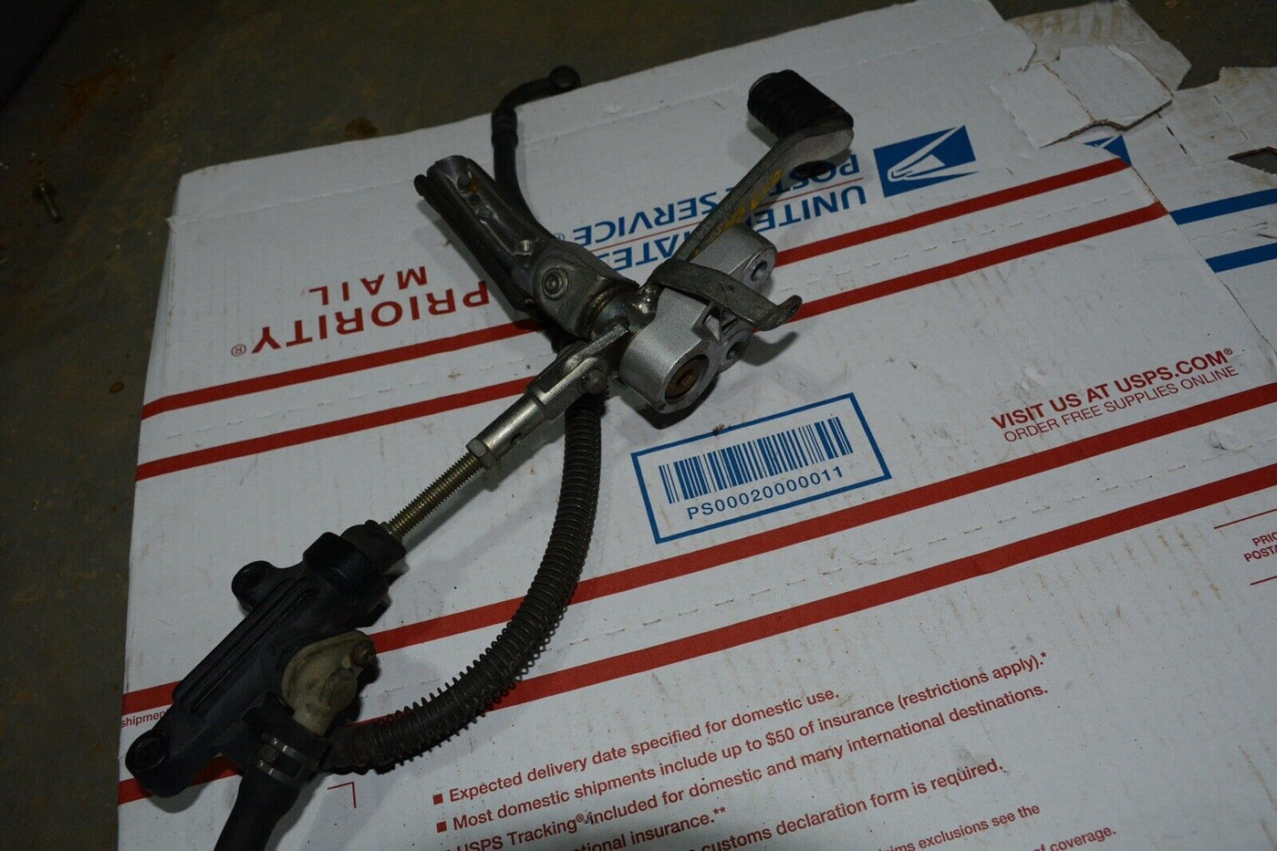 1993 YAMAHA FZR600R OEM RIGHT REARSET BRAKE FOOT PEDAL