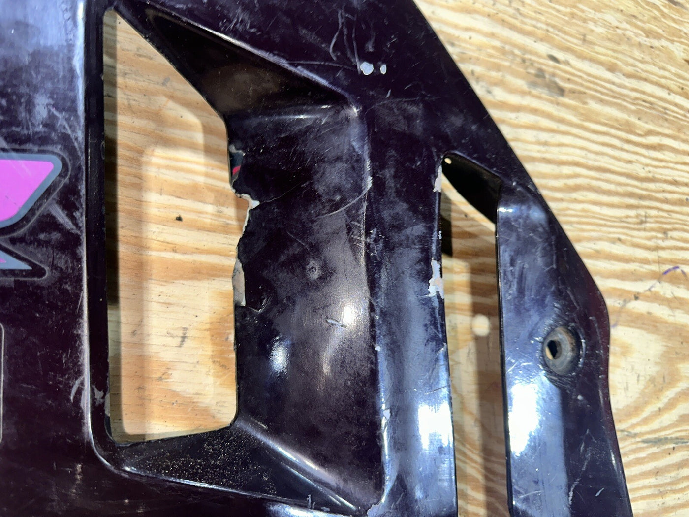 1991 91-92 Suzuki GSXR750 GSXR 750 Left Side Mid Fairing Cowl Body 