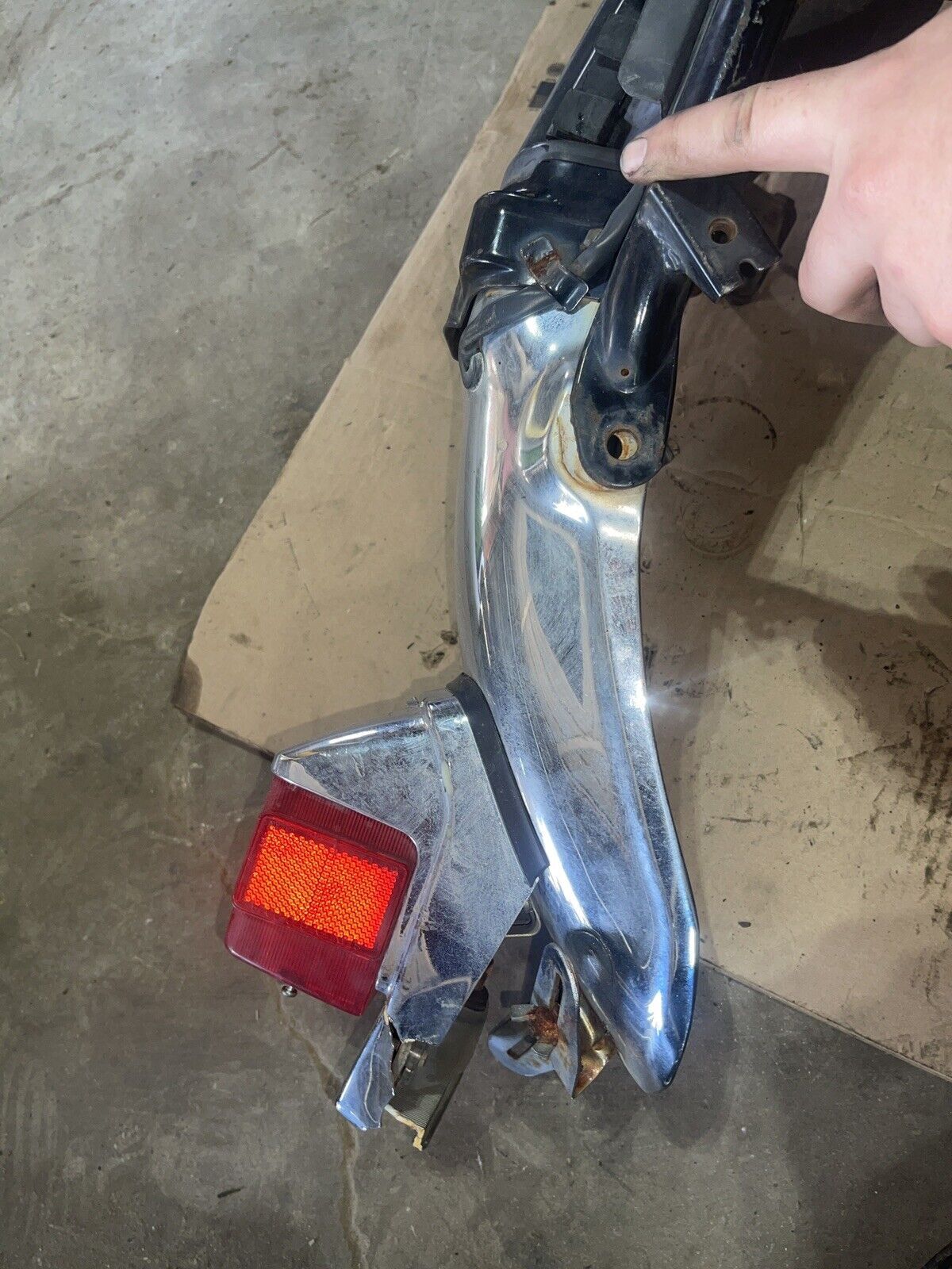 1983 Yamaha Virago 920 XV920 OEM REAR BACK FENDER SUPPORT FRAME SUBFRAME
