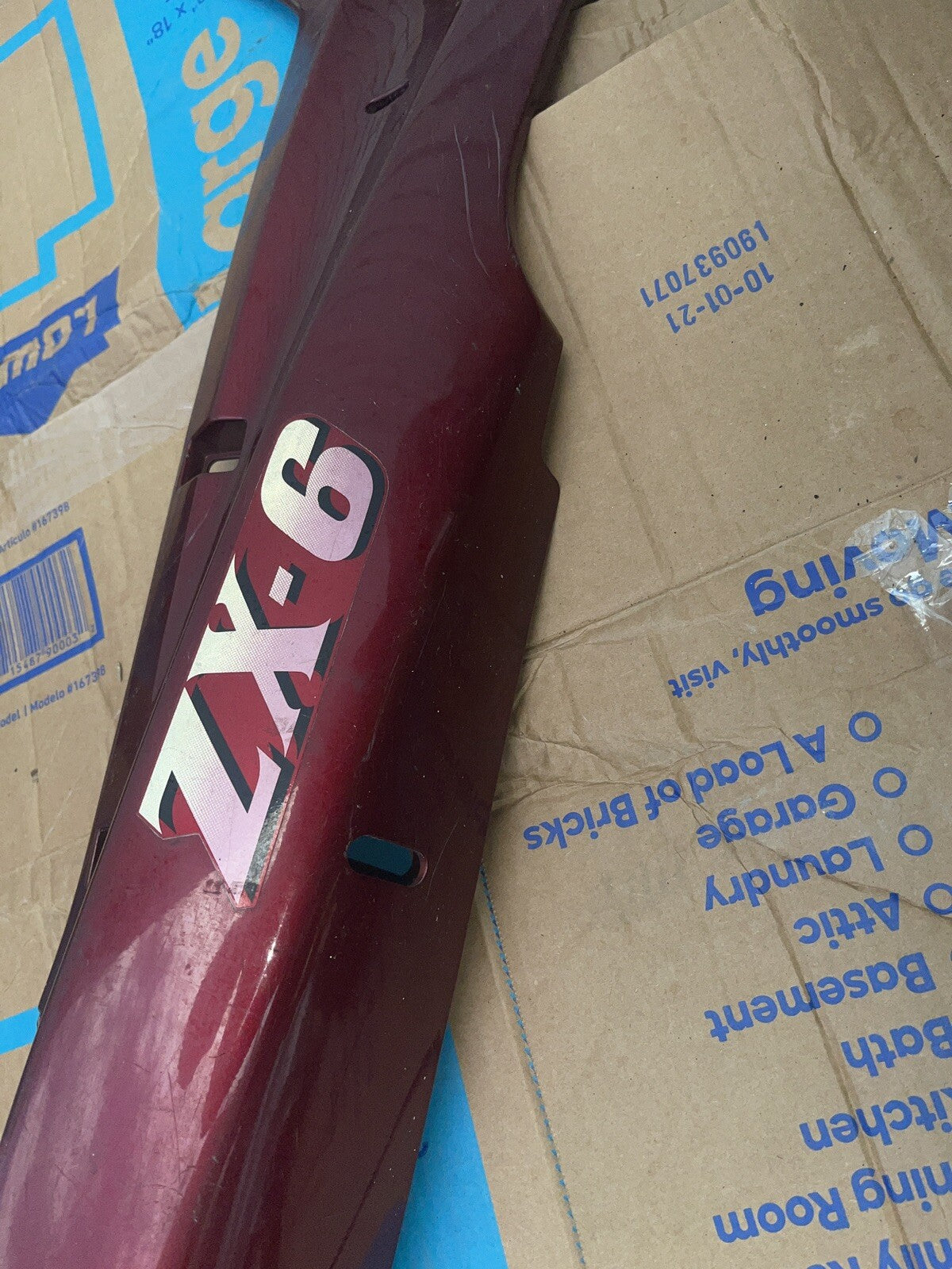 92 KAWASAKI ZX600 ZX 600 ZX-6 NINJA REAR TAIL COWL, FAIRING, RIGHT