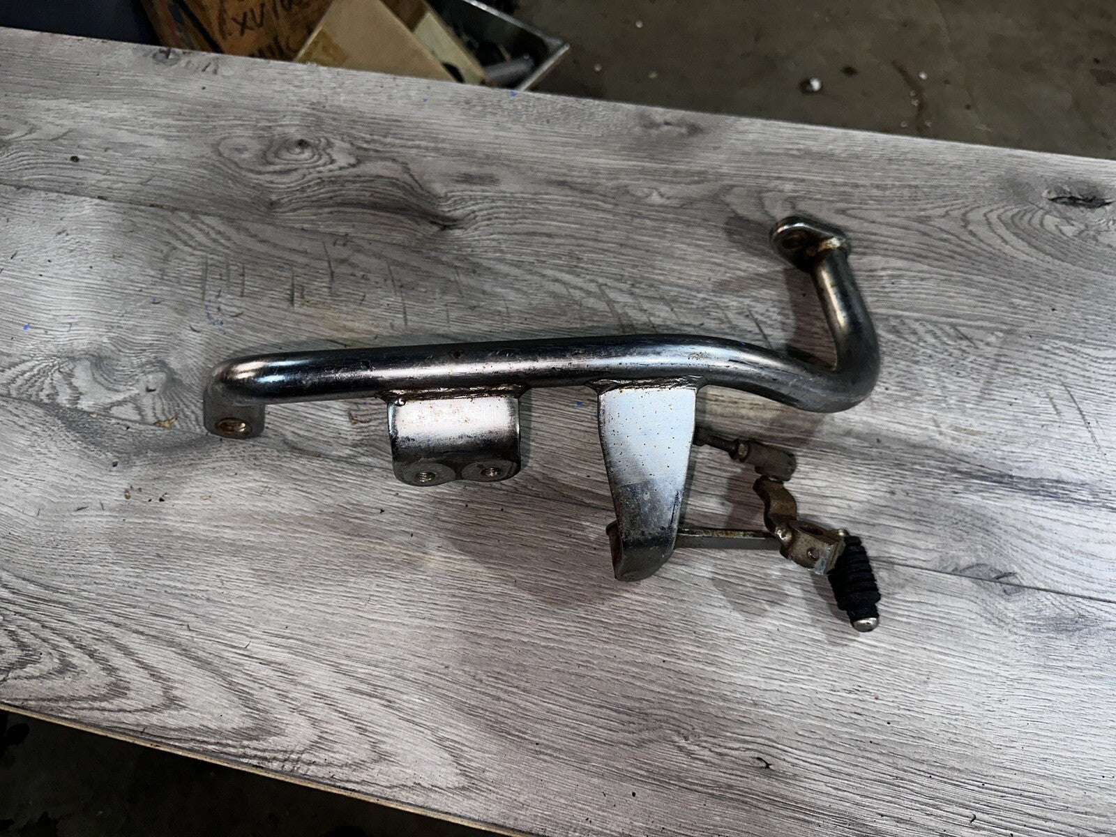 1985 85 Yamaha XV1000 XV 1000 Lower Crash Bar Guard with Shifter and Linkage