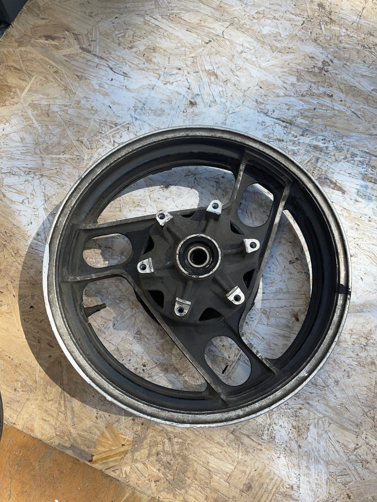STRAIGHT! OEM Rear Wheel 84-85 FJ1100 FJ 1100 Back Rim `86 FJ1200 1200 