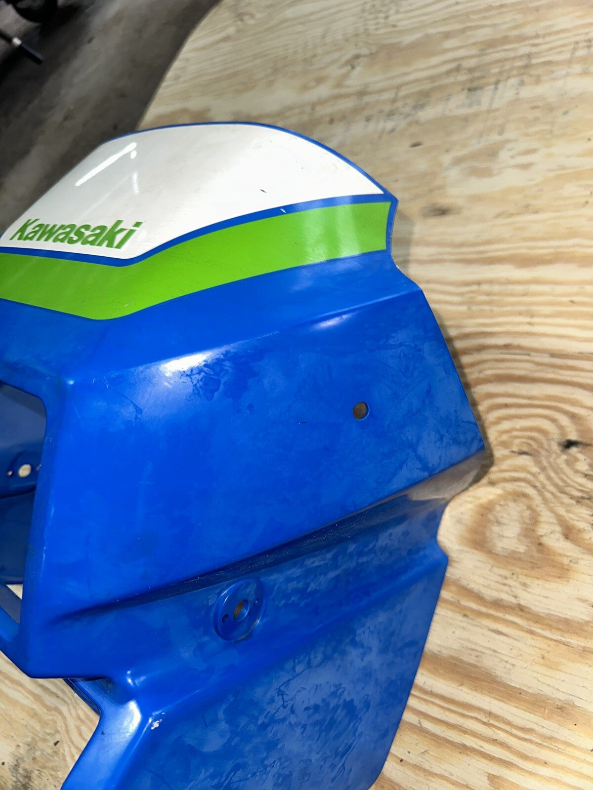 2000 Kawasaki KLR650 Front Upper Headlight Cowl Fairing Cover Panel