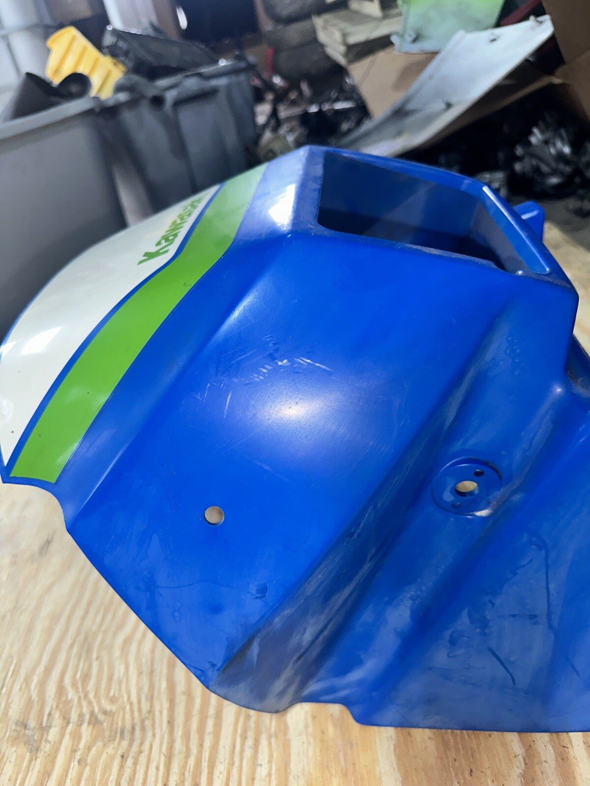 2000 Kawasaki KLR650 Front Upper Headlight Cowl Fairing Cover Panel