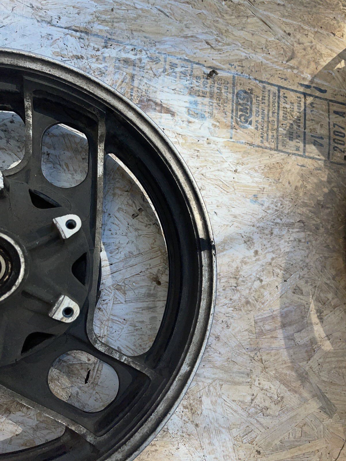 STRAIGHT! OEM Rear Wheel 84-85 FJ1100 FJ 1100 Back Rim `86 FJ1200 1200 