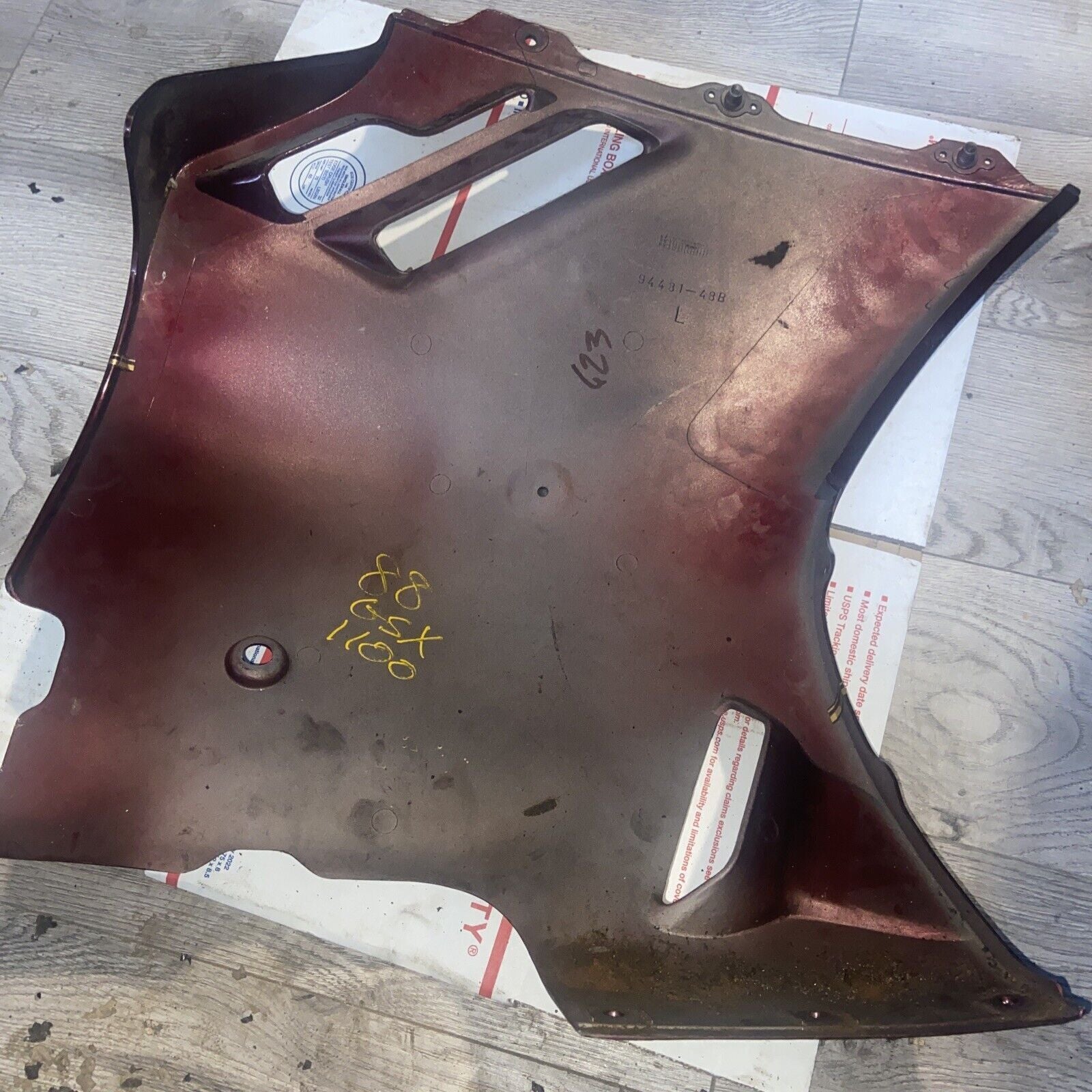 88-93 SUZUKI KATANA 1100 GSX1100F LEFT AND LEFT LOWER BOTTOM BELLY SIDE FAIRING