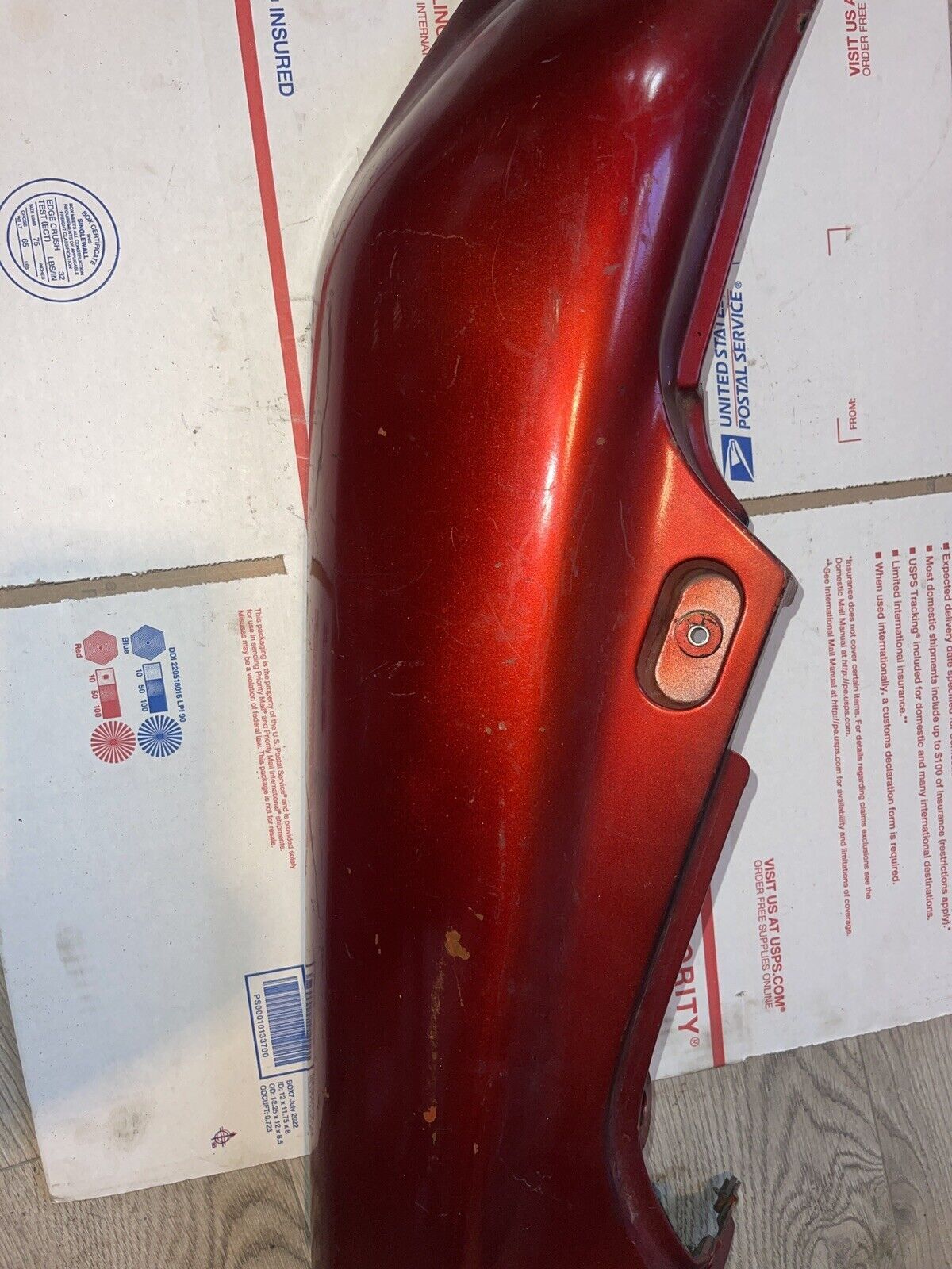 1993 Suzuki GSXR 750 fairing bodywork rear left tail plastic OEM 600 93 94 95