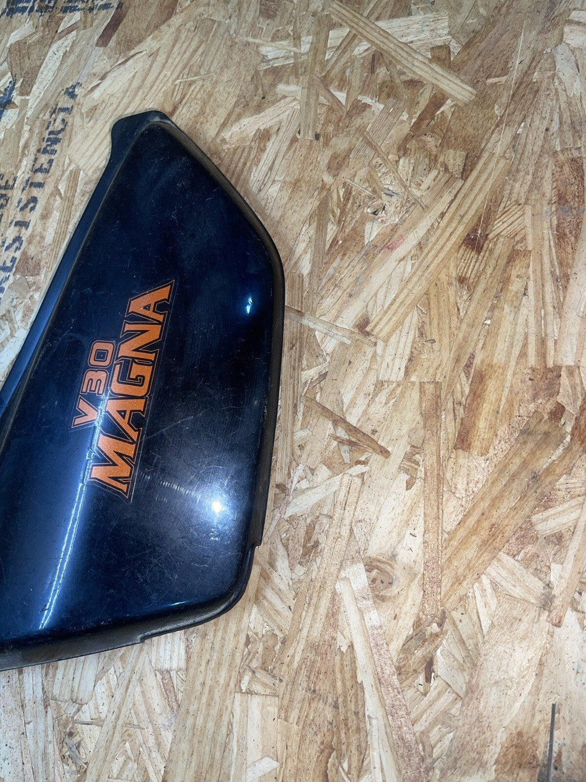 1985 Honda MAGNA VF500C V30 Black Left Side Cover VF 500 OEM 83700-MJ8-0000