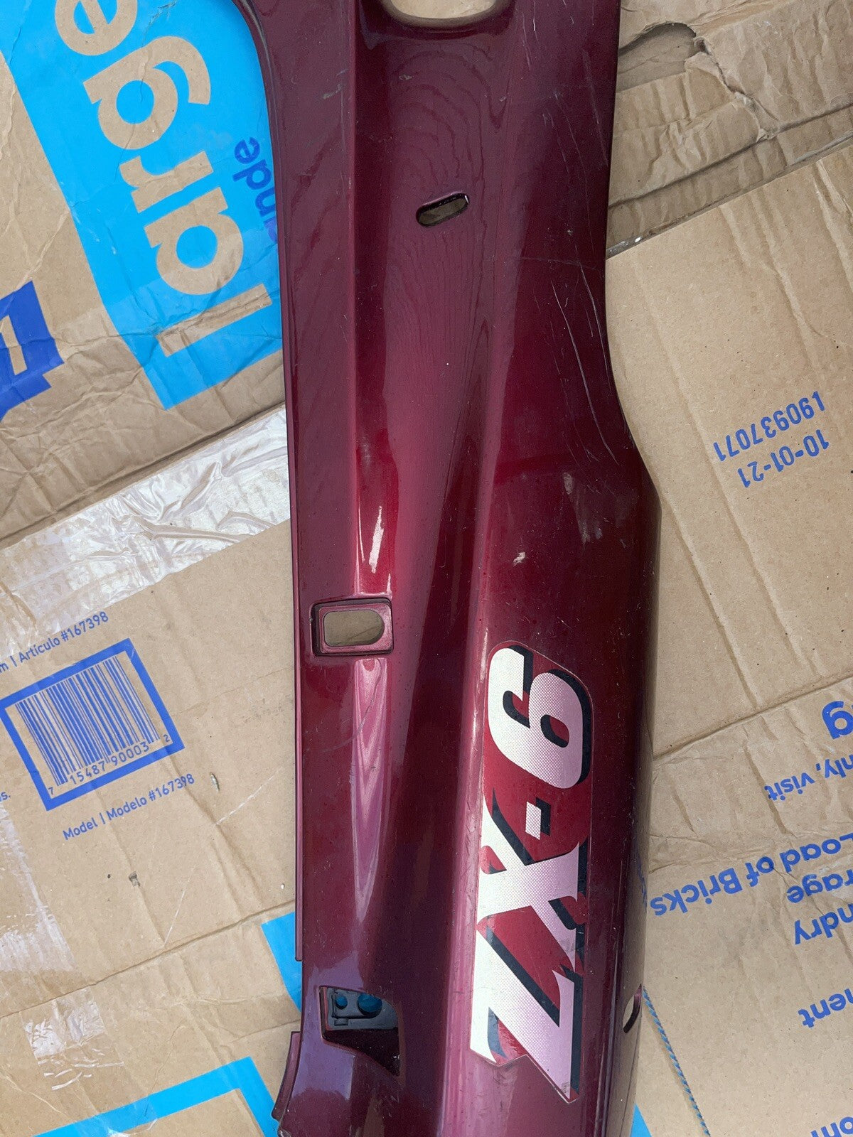 92 KAWASAKI ZX600 ZX 600 ZX-6 NINJA REAR TAIL COWL, FAIRING, RIGHT