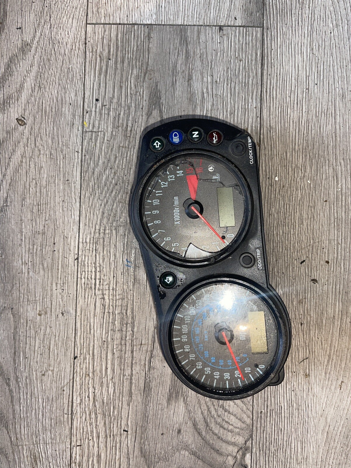 05-08 ZZR600 / 98-02 ZX6R Gauges Speedo Tach Cluster Speedometer