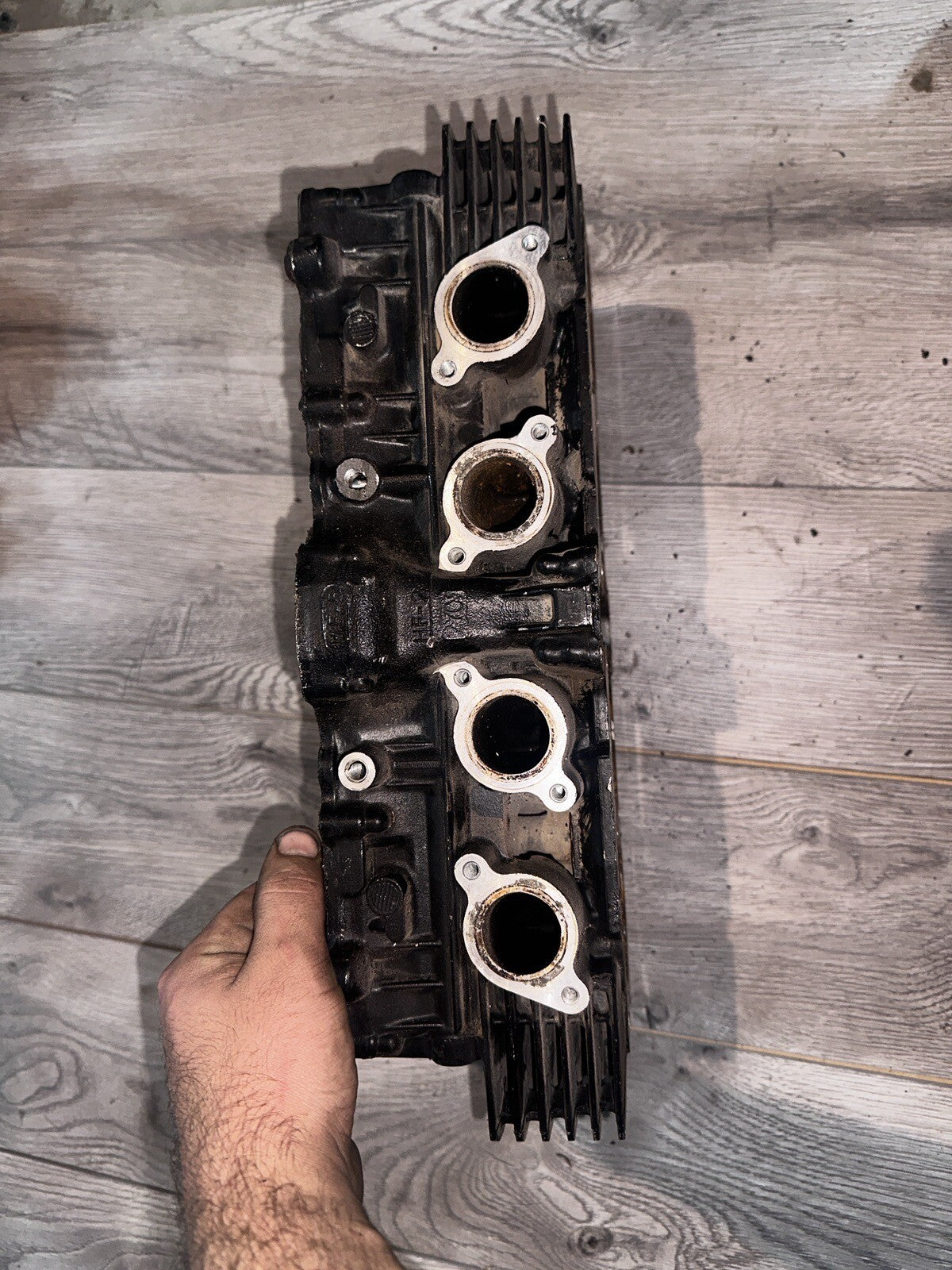 1983 Honda Cb550sc Cb 550 Nighthawk Engine Cylinder Head
