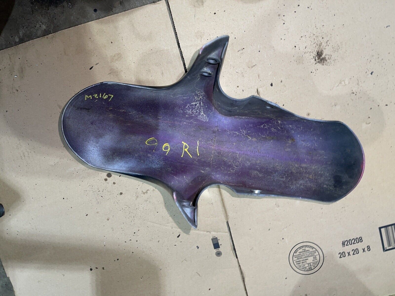 1998-2001 YAMAHA YZF R1 OEM FRONT WHEEL FENDER COWL FAIRING 4XV-21511-01-P1