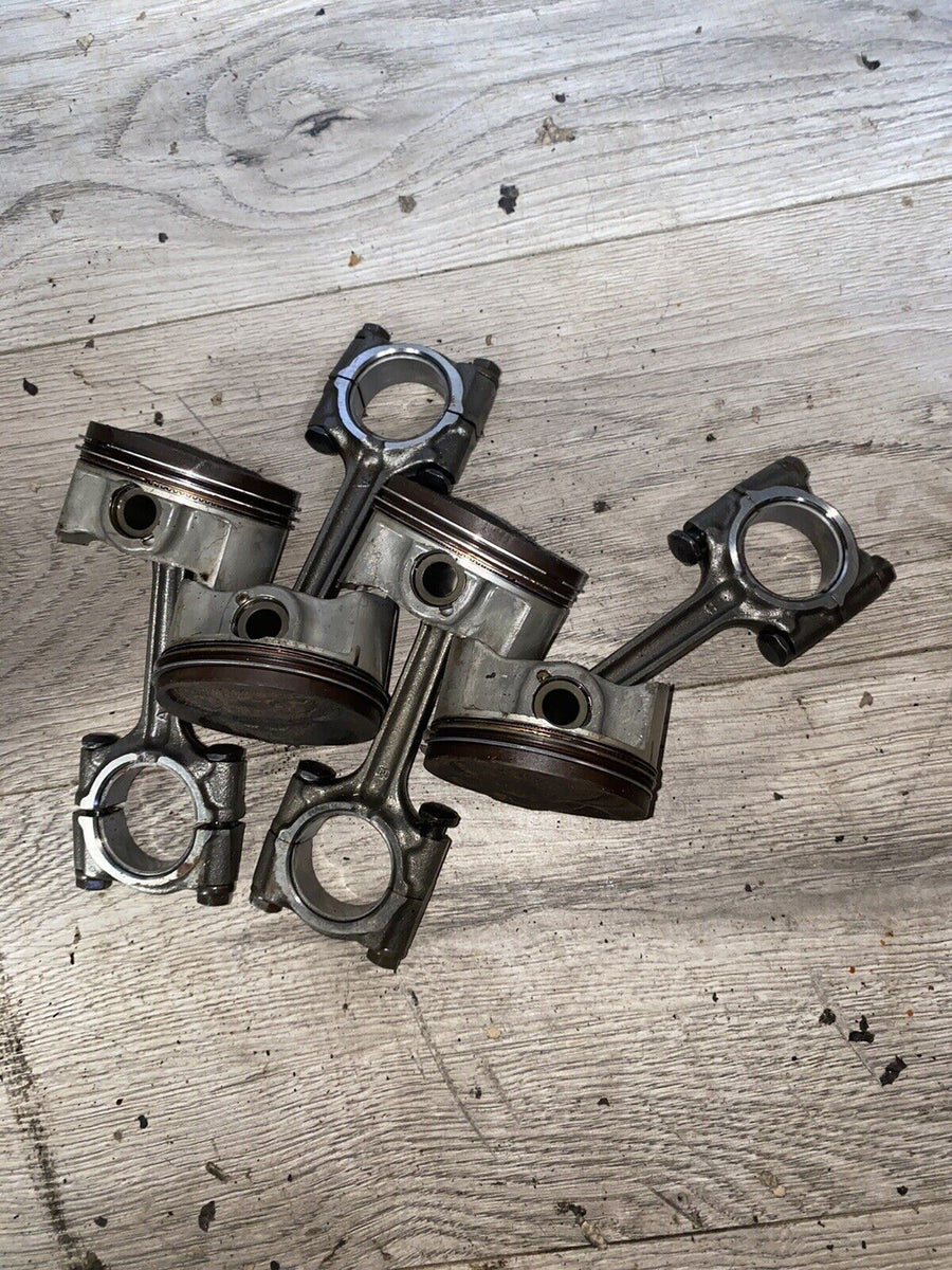 01-02 YAMAHA YZF R6 ENGINE MOTOR PISTONS W CONNECTING RODS 