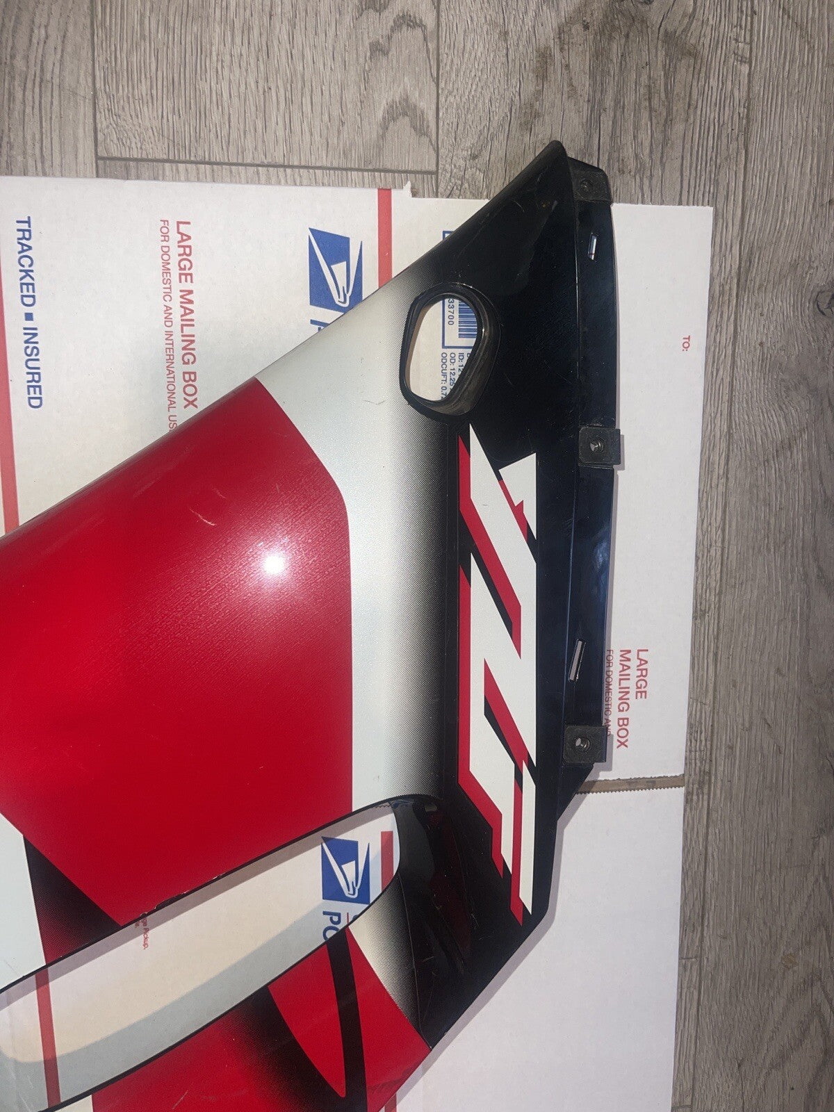 98-01 YAMAHA YZF R1 LEFT MID UPPER SIDE FAIRING COWL PLASTIC