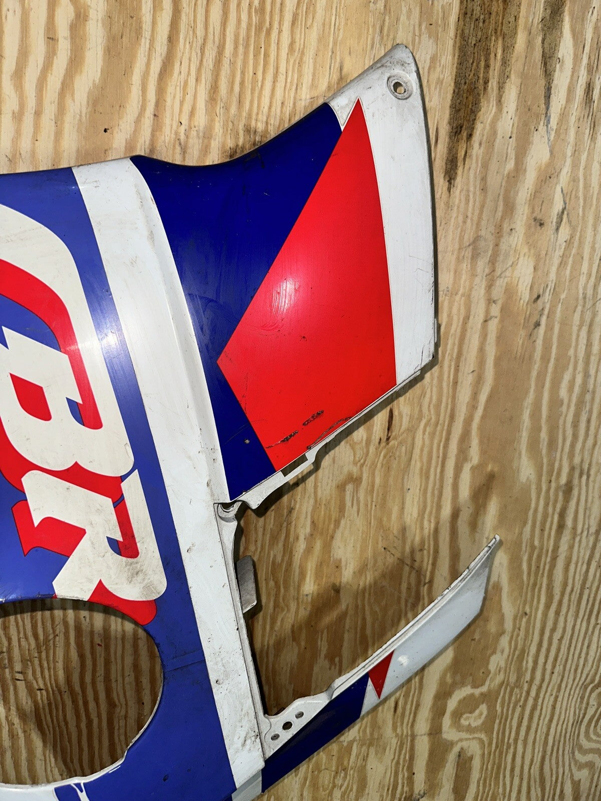 91-94 HONDA CBR600F2 LEFT MID UPPER SIDE FAIRING COWL PLASTIC