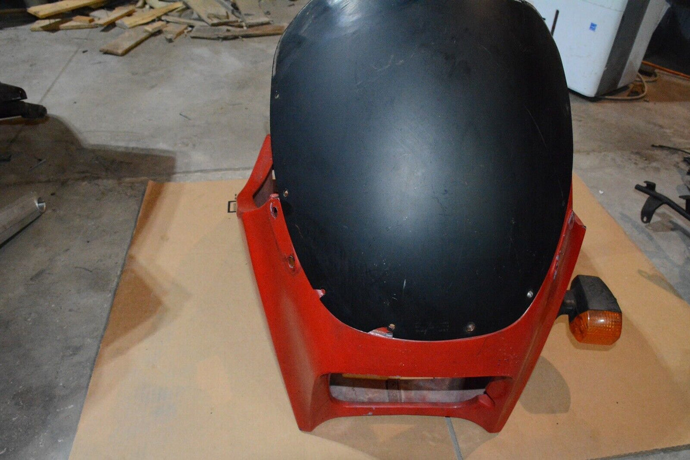 83-85 Kawasaki ZX 9A front upper cowl fairing headlight cover
