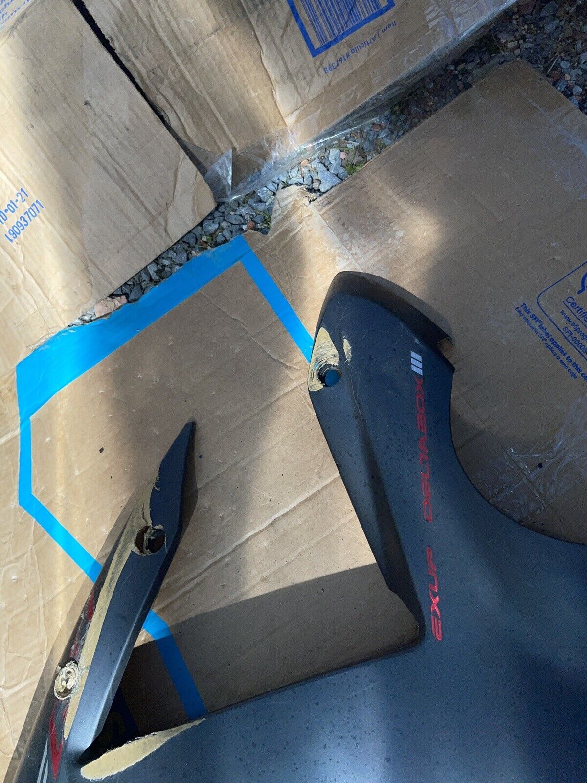 02 03 Yamaha R1 YZFR1 OEM LEFT Side Mid Fairing Cowl Middle Cover Panel YZF 1000