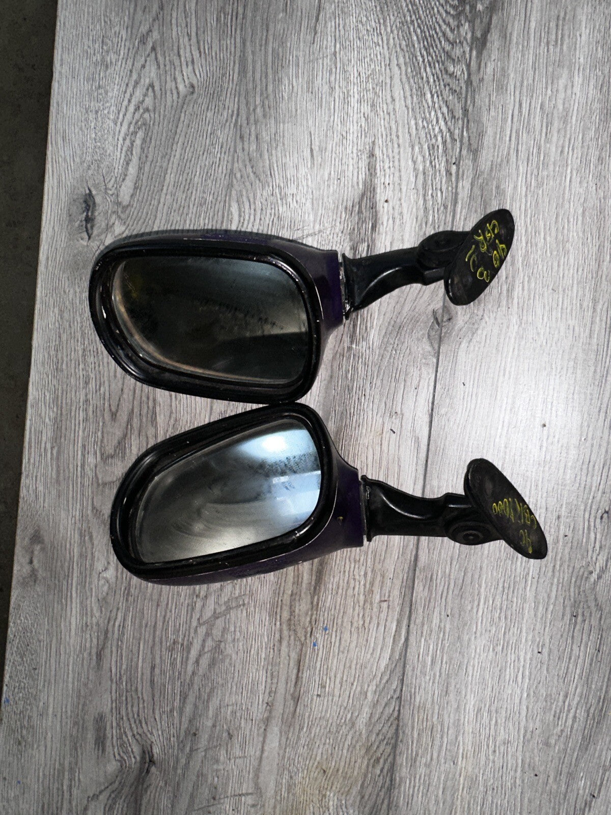 1990 90-96 Honda CBR1000F Hurricane Left Right Rearview Rear View Mirror Glass