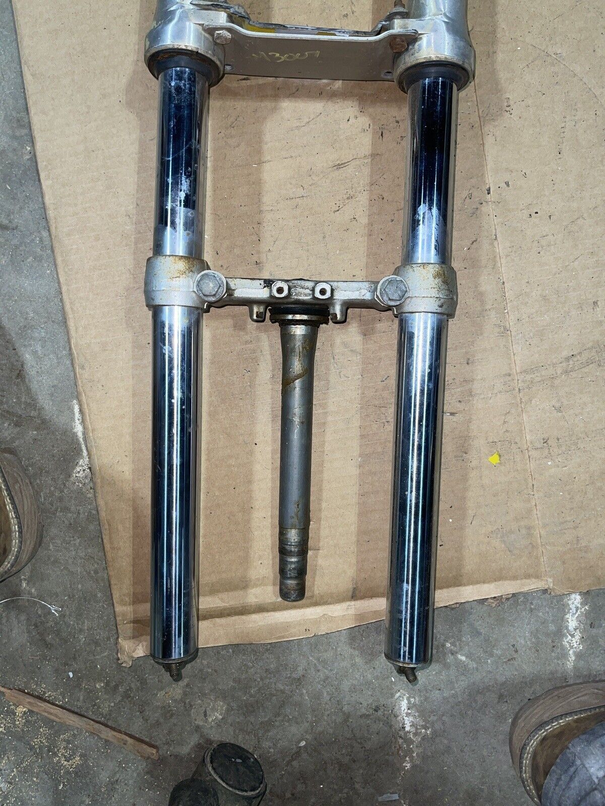 YAMAHA 1988 FZ600 FZ600U OEM FRONT FORKS SHOCK SUSPENSION SET PAIR