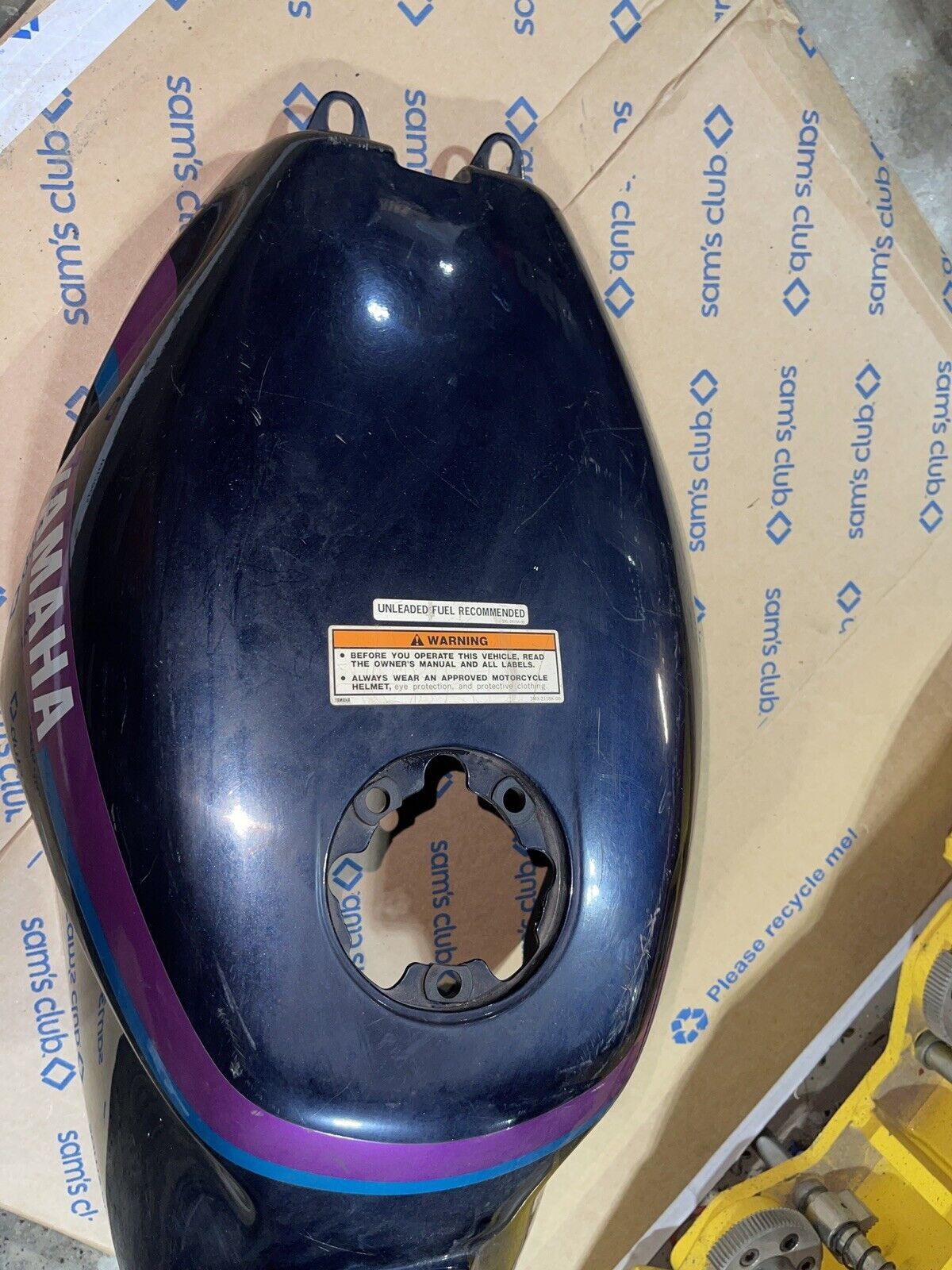 93-99 YAMAHA FZR600 GAS TANK FUEL CELL COVER FAIRING COWL