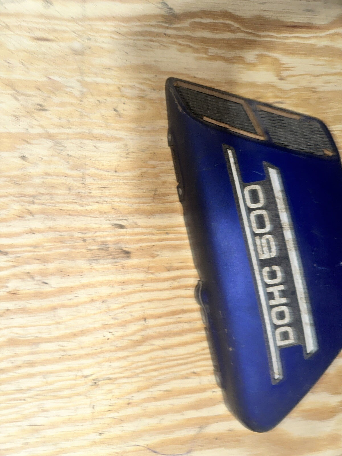 1973-74 Yamaha TX500 Blue DOHC Right Side Cover Frame Cover