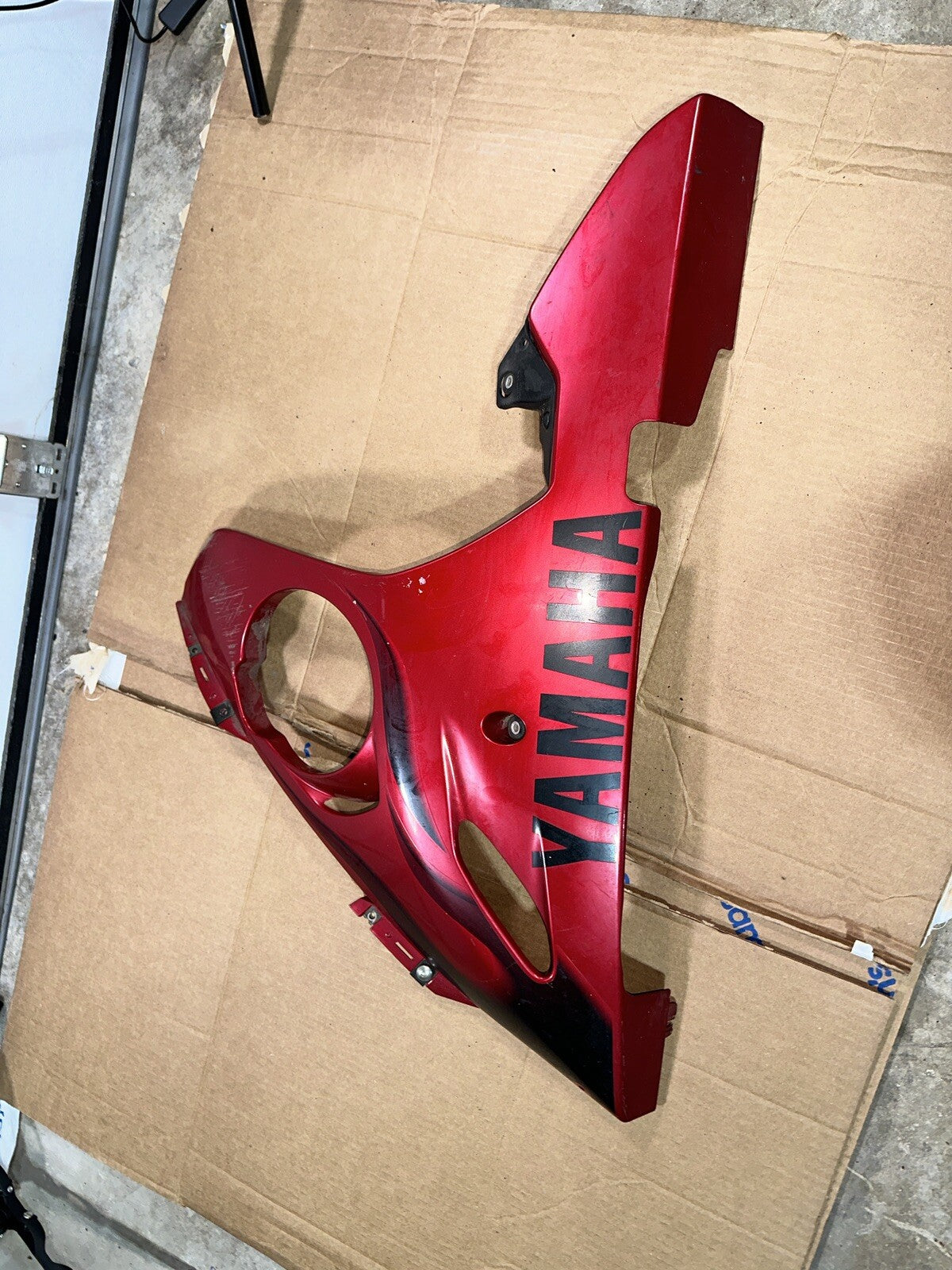 03-05 YAMAHA YZF R6 LEFT LOWER BOTTOM BELLY SIDE FAIRING COWL