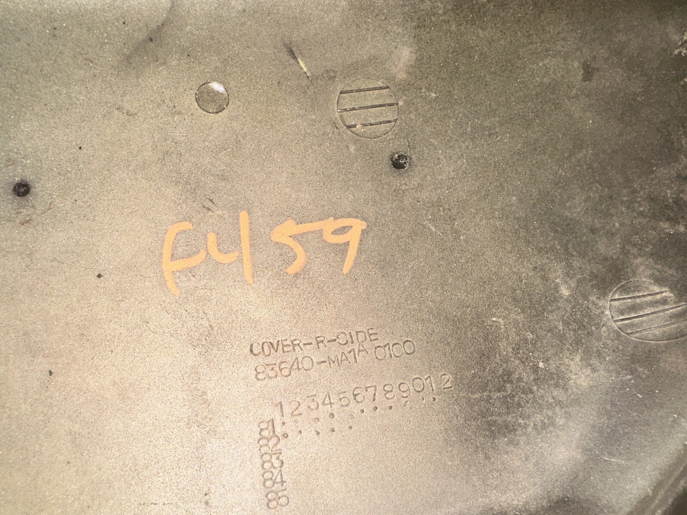 1981-82 Honda GL500 Silver Wing Right Side Cover #83640-MA1-0100
