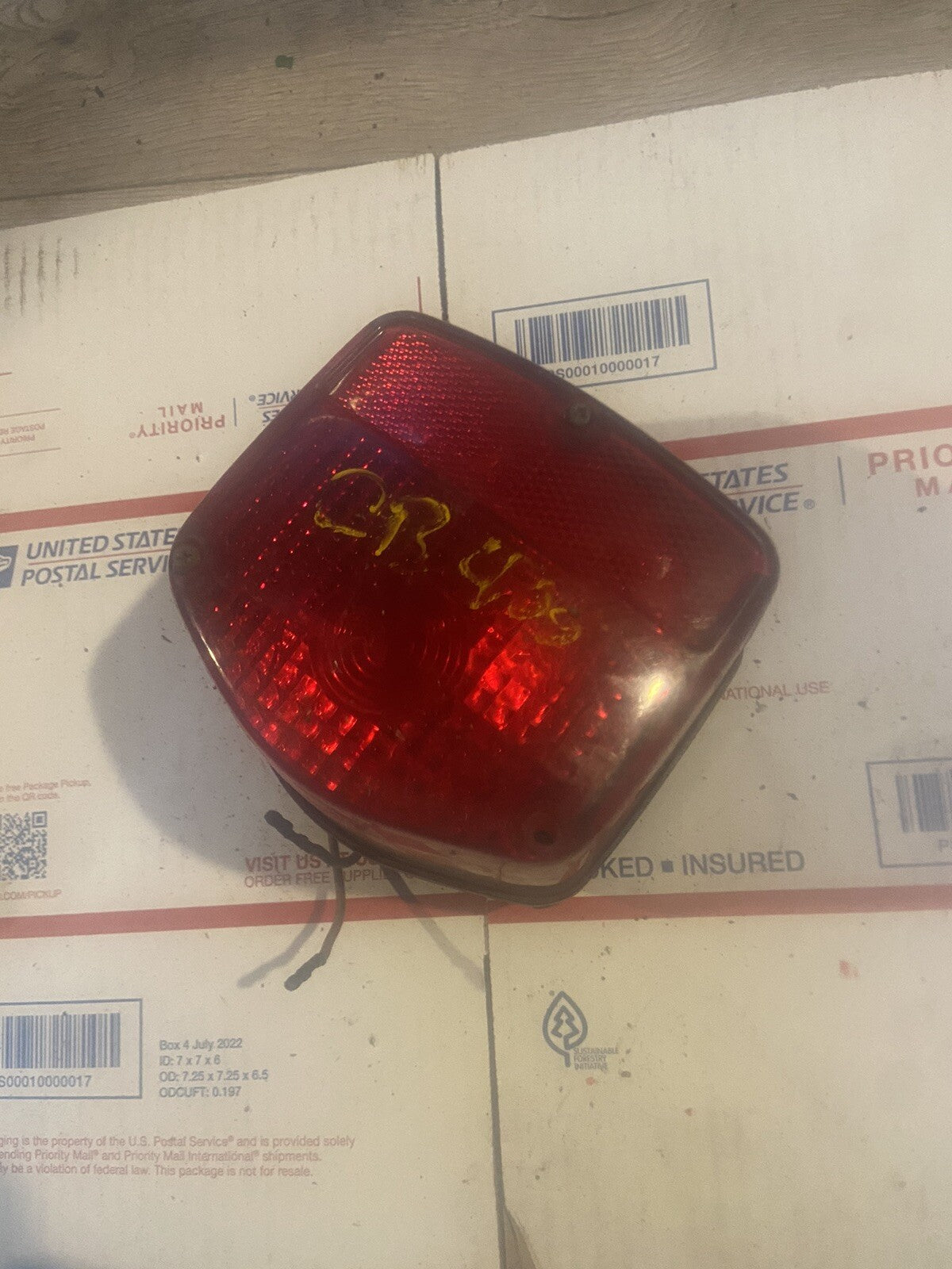 Honda CB400 taillight assembly, original