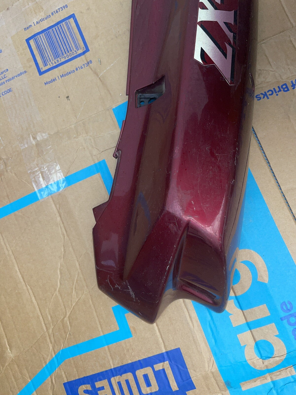 92 KAWASAKI ZX600 ZX 600 ZX-6 NINJA REAR TAIL COWL, FAIRING, RIGHT