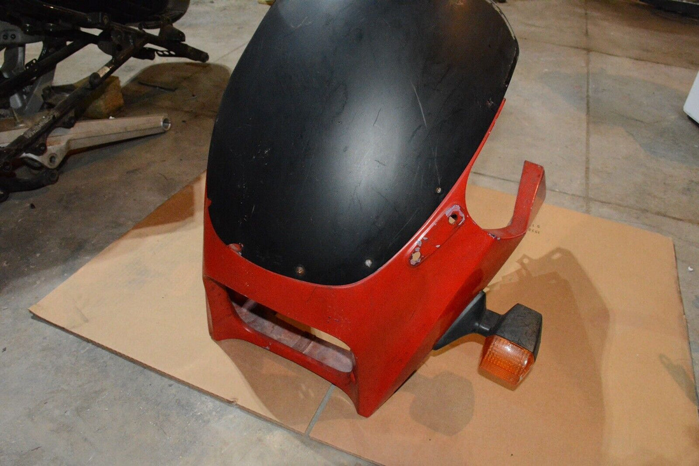 83-85 Kawasaki ZX 9A front upper cowl fairing headlight cover