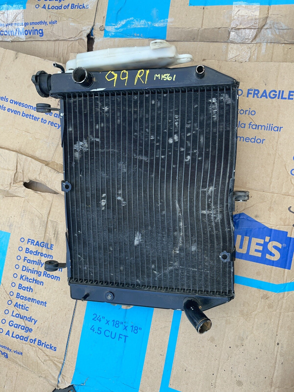 98-01 YAMAHA YZF R1 OEM ENGINE RADIATOR MOTOR COOLER COOLING NO reservoir