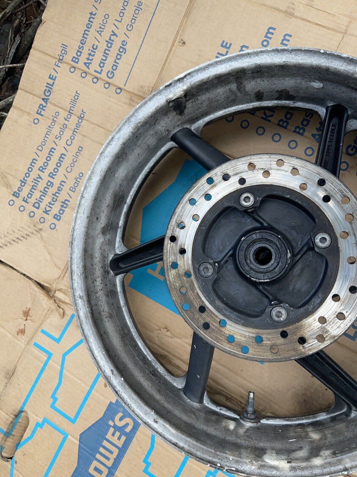 90-02 Kawasaki Ninja Zx6 Zx6e Rear Wheel Rim