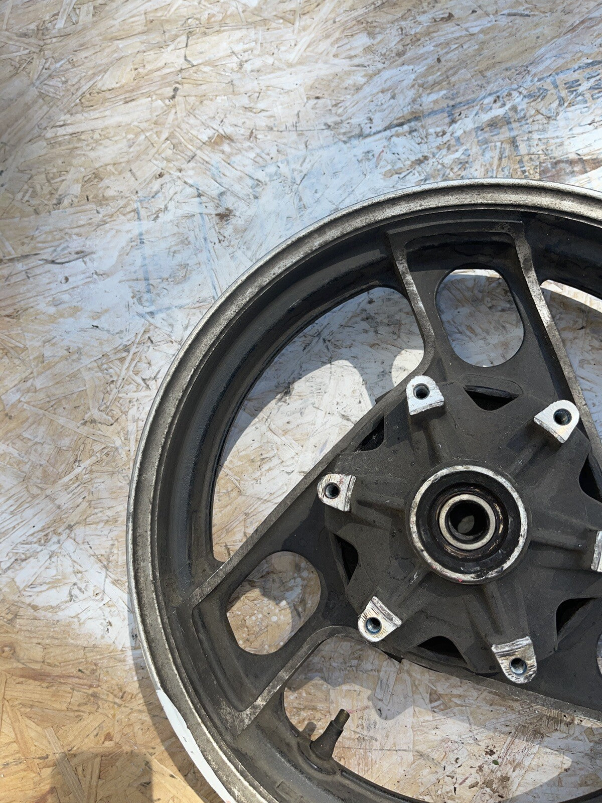 STRAIGHT! OEM Rear Wheel 84-85 FJ1100 FJ 1100 Back Rim `86 FJ1200 1200 