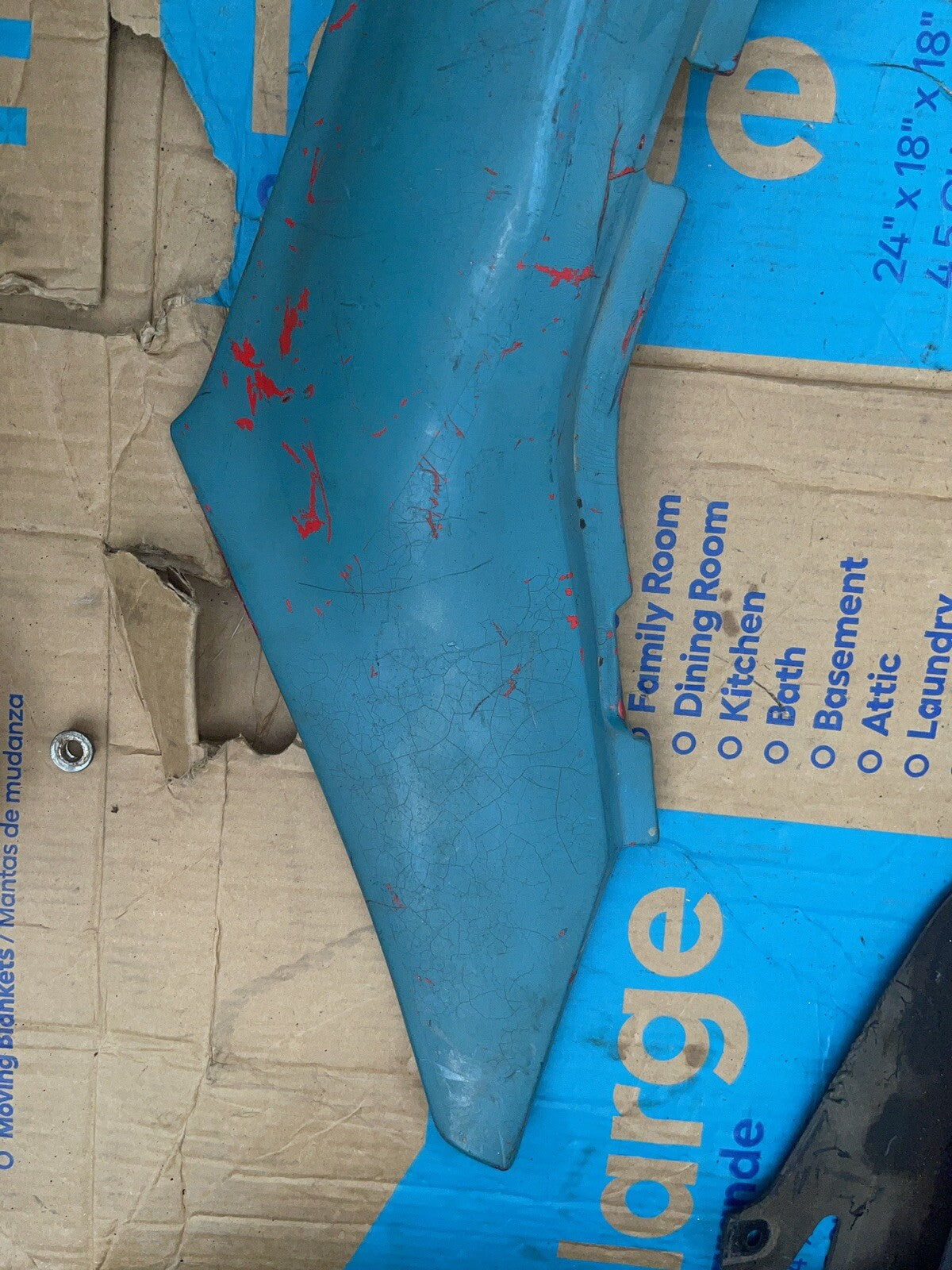 1994 Suzuki GS500E RIGHT REAR BACK TAIL FAIRING SHROUD PLASTIC GS 500 94
