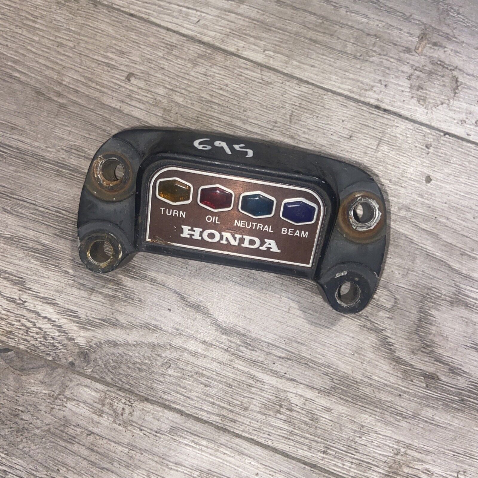 74 Honda Upper Holder CB550 CB350F CB750 GAUGE DUMMY LIGHT