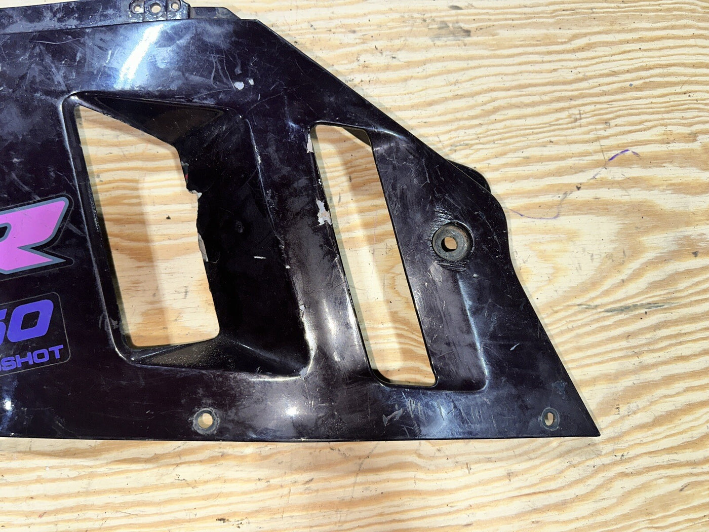 1991 91-92 Suzuki GSXR750 GSXR 750 Left Side Mid Fairing Cowl Body 