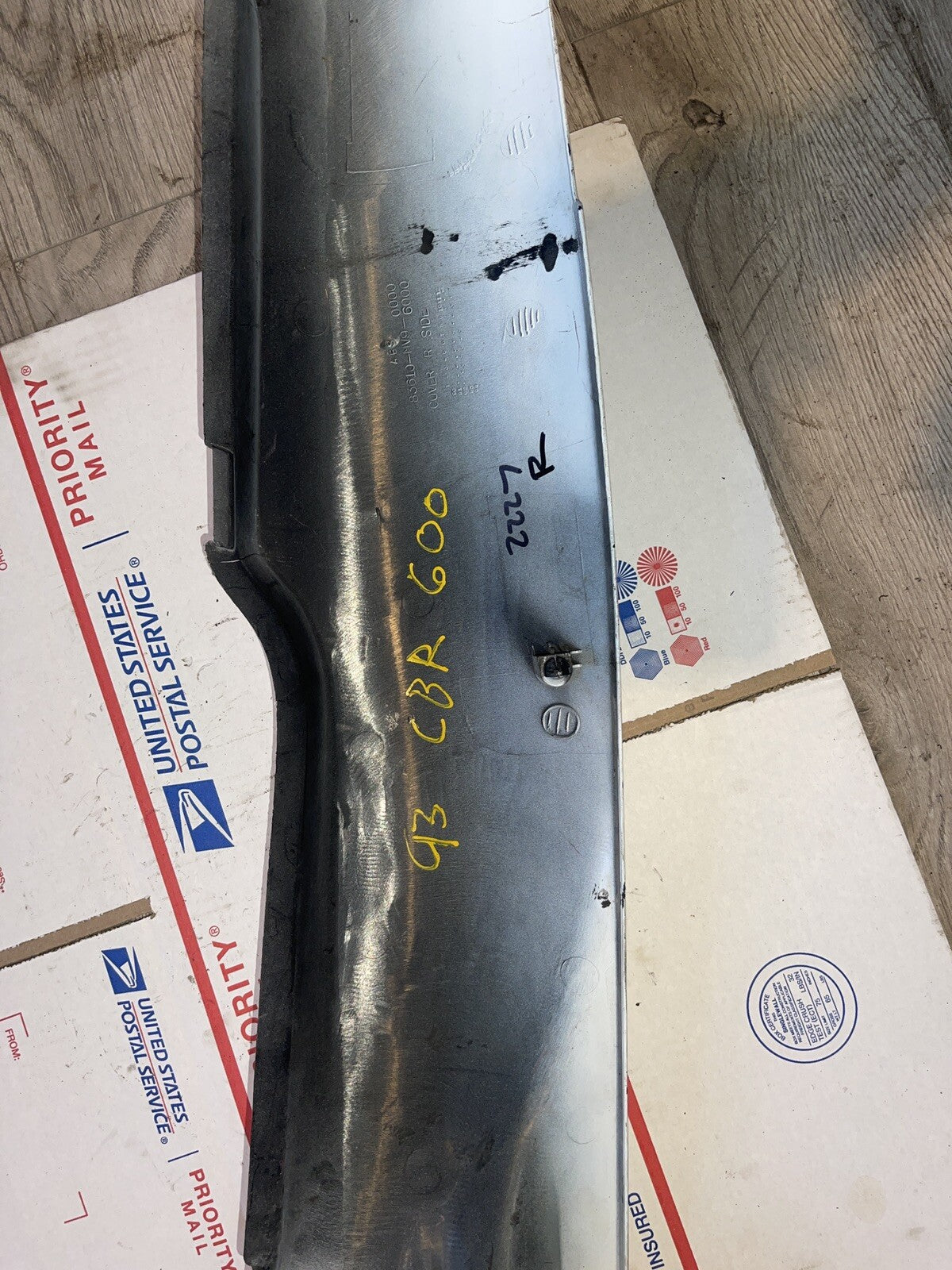 1993 HONDA CBR600F2 RIGHT REAR BACK TAIL FAIRING COWL SHROUD