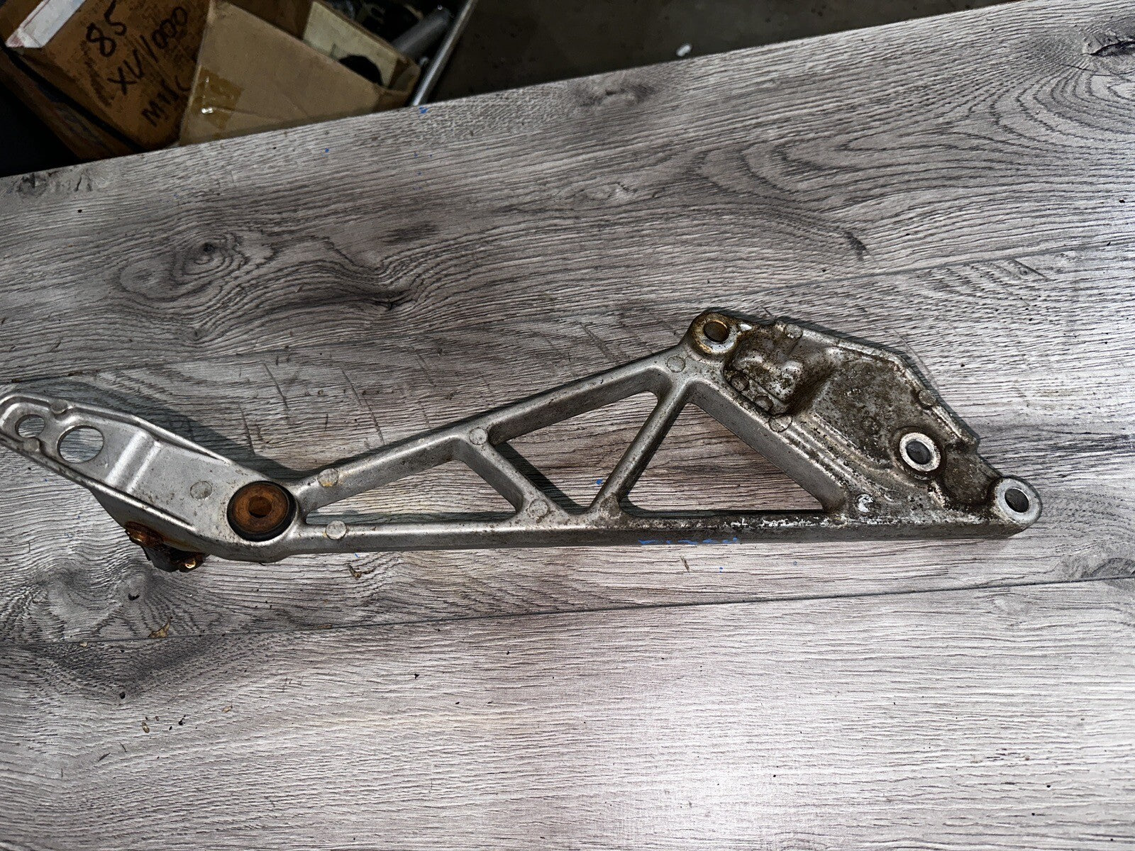 1984 84-85 Honda Interceptor 700 VF700 Left Foot Peg Bracket Mount Oem