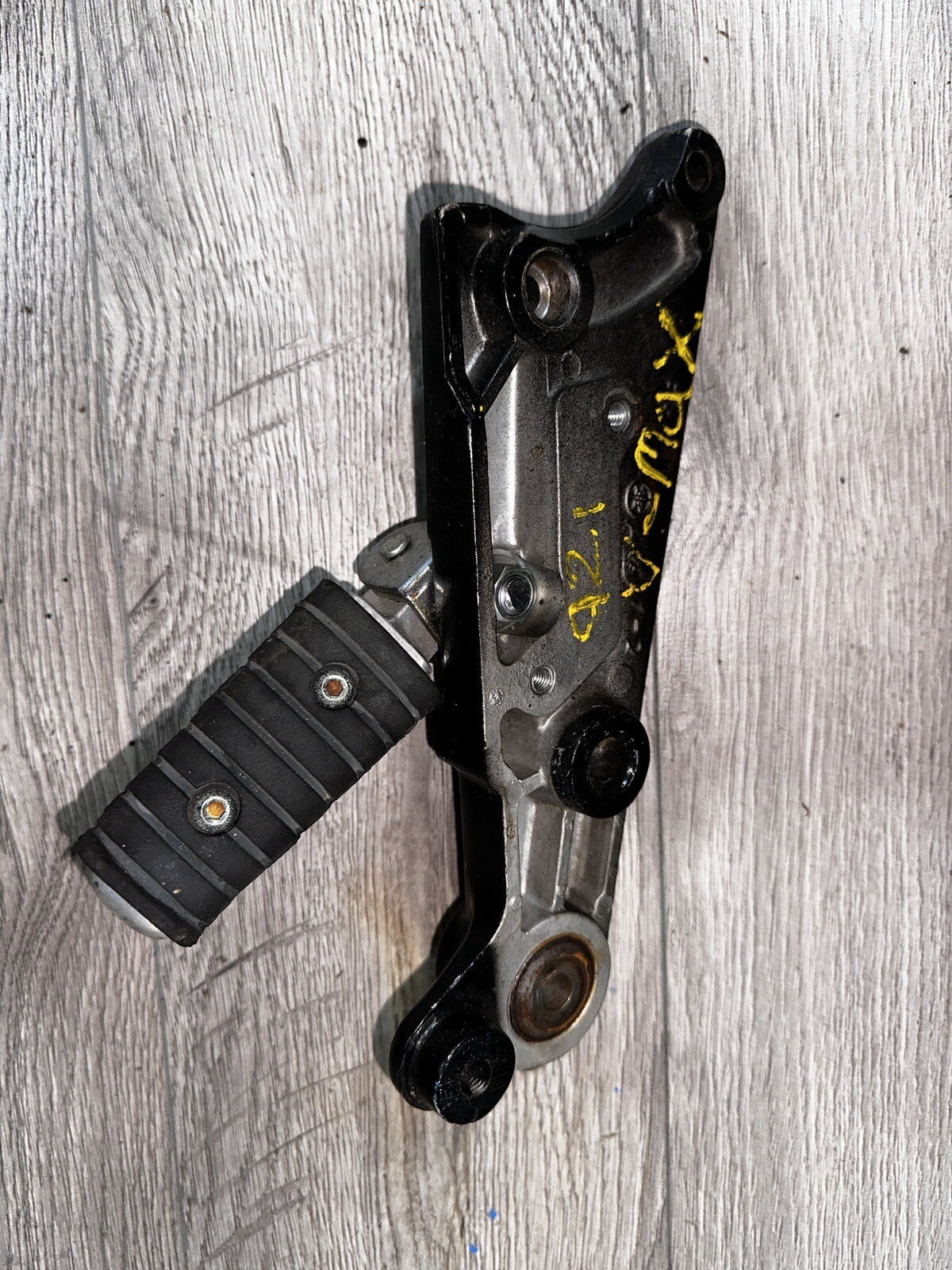 86 Yamaha VMAX V Max Left Rear Passenger Foot Peg Mount Bracket