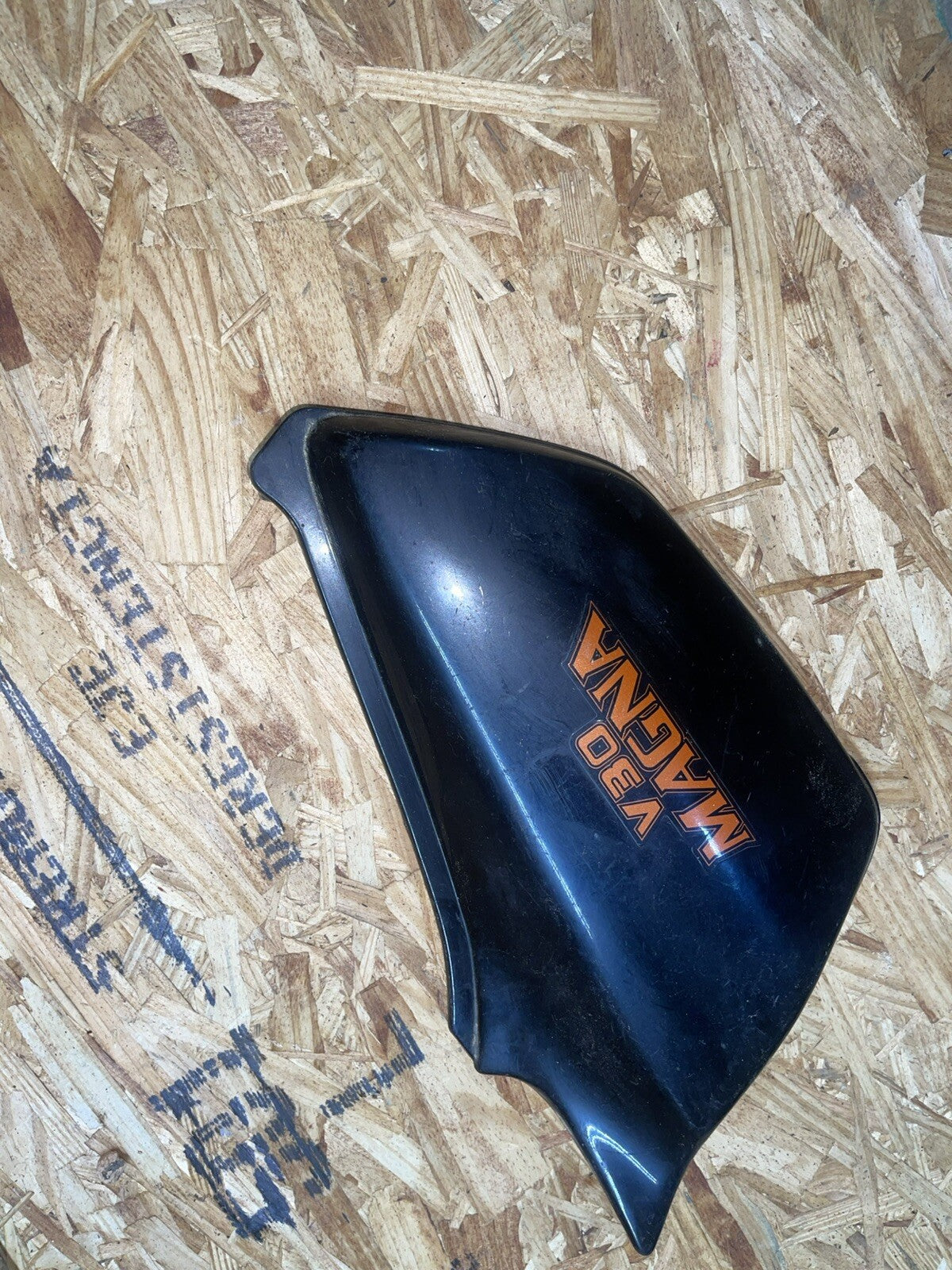 1985 Honda MAGNA VF500C V30 Black Left Side Cover VF 500 OEM 83700-MJ8-0000