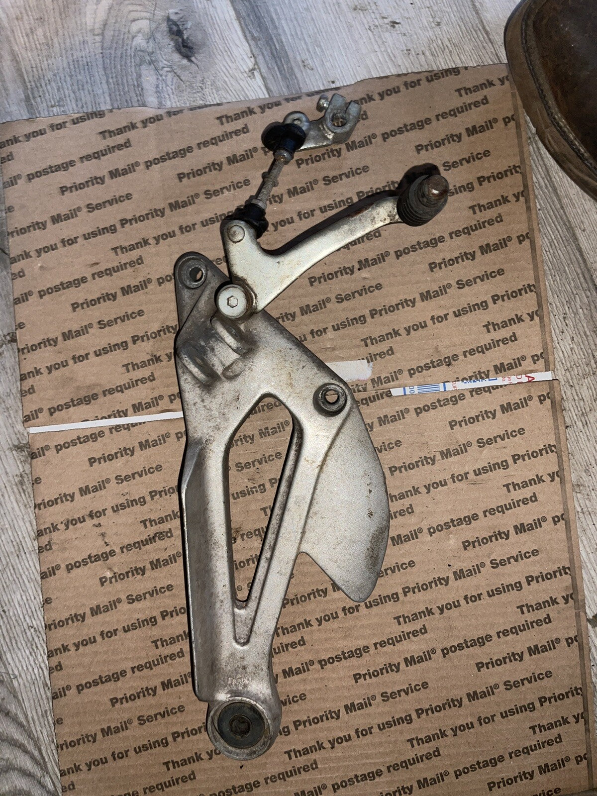 1995 95 Yamaha Seca II XJ600S XJ 600 shifter pedal front left foot peg rest