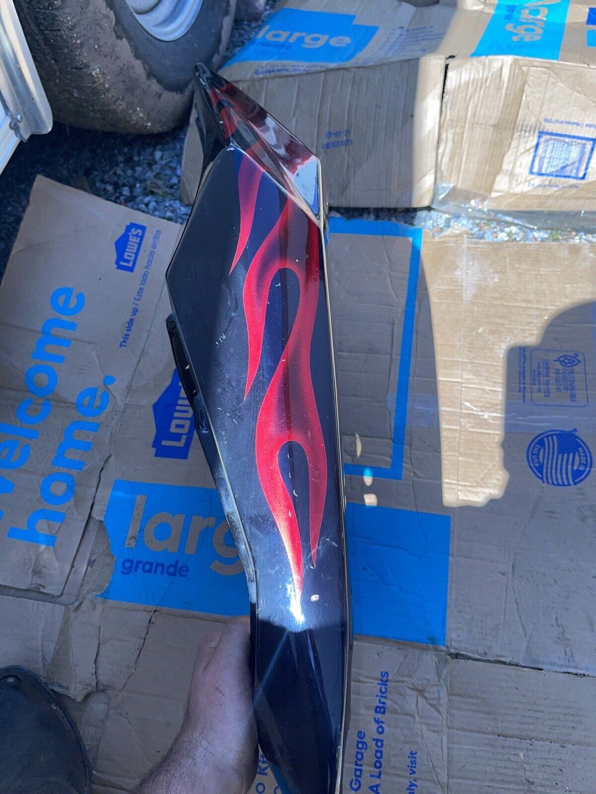 2004-2005 SUZUKI GSXR 600 GSXR 750 OEM TAIL FAIRING DAMAGED