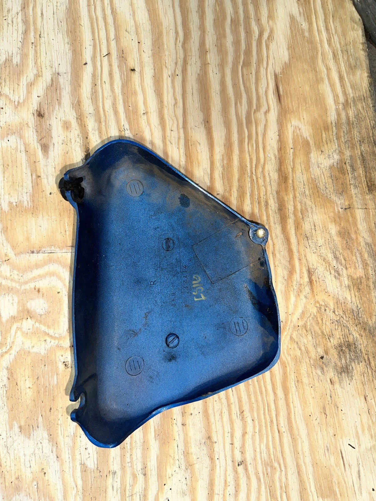1980 Yamaha XS400 Special 2 OEM Right Side Cover Blue