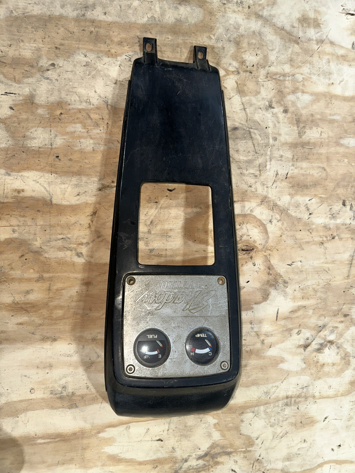 1986 HONDA VT1100C VT 1100 C SHADOW FUEL COVER AND FUEL GAUGE  TEMP GAUGE OEM